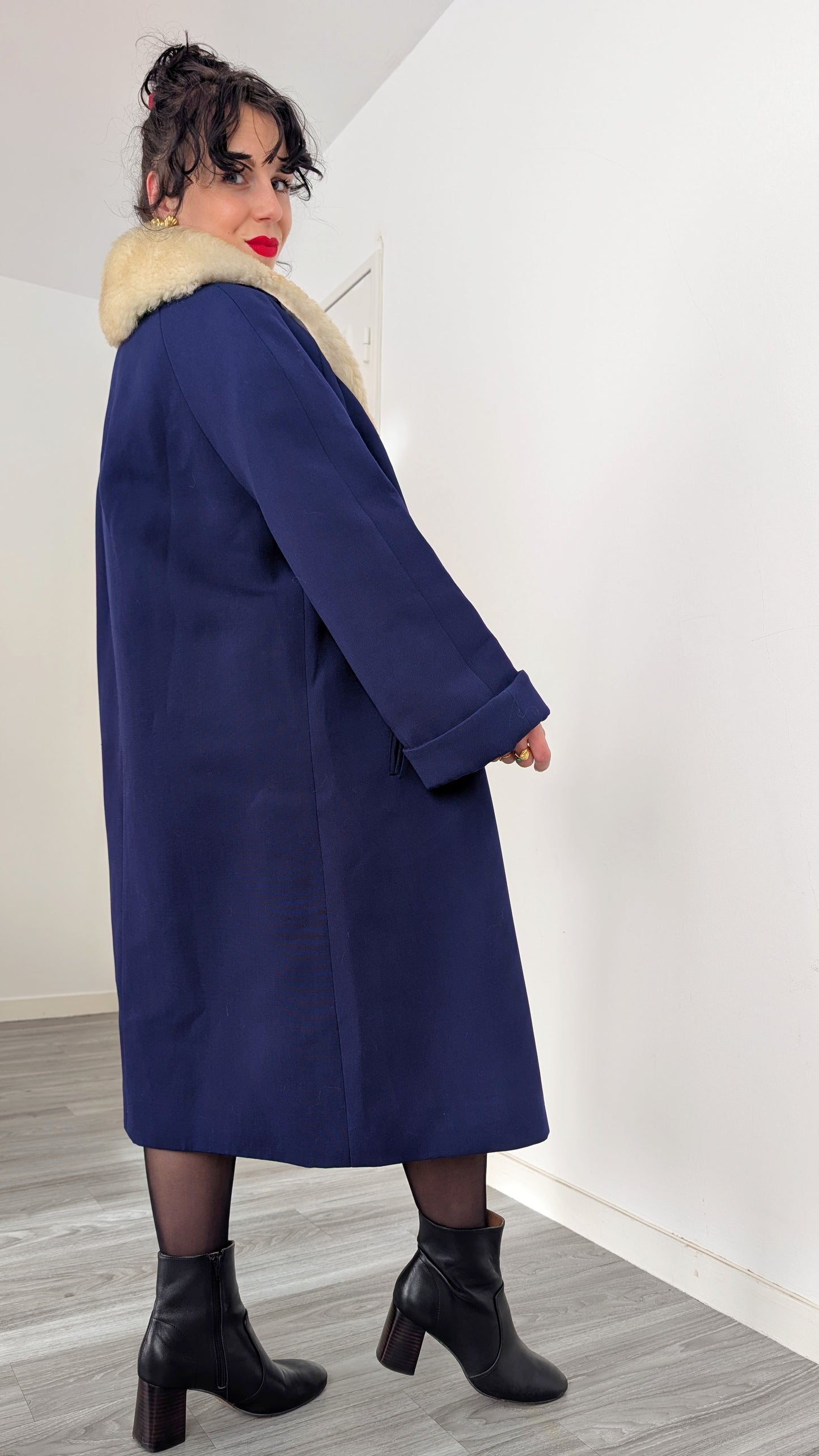 Manteau laine 1960 jusqu'à taille 40