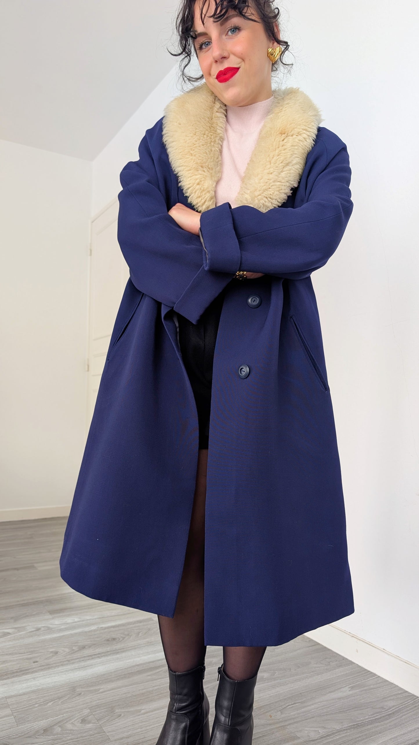 Manteau laine 1960 jusqu'à taille 40