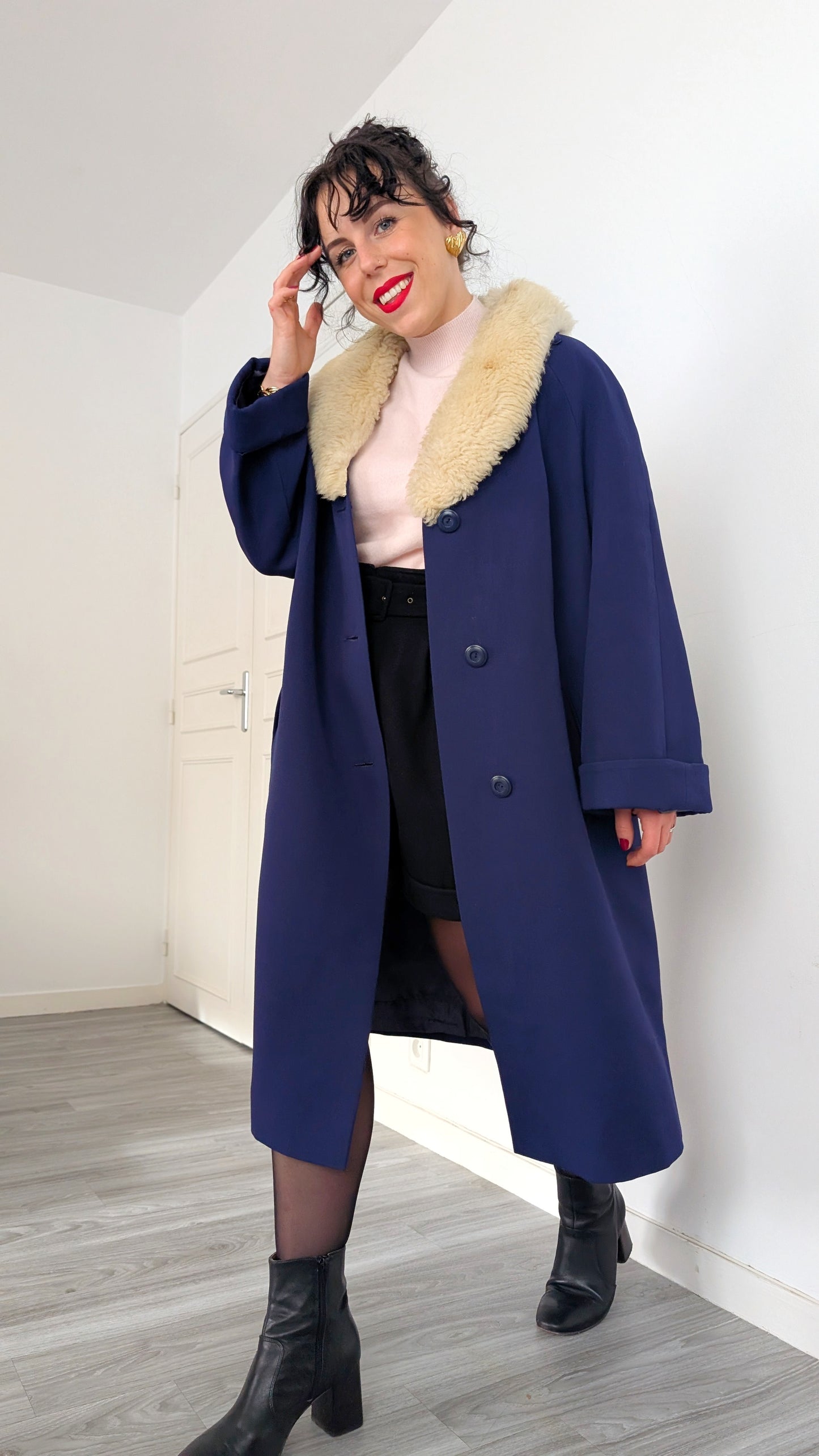 Manteau laine 1960 jusqu'à taille 40