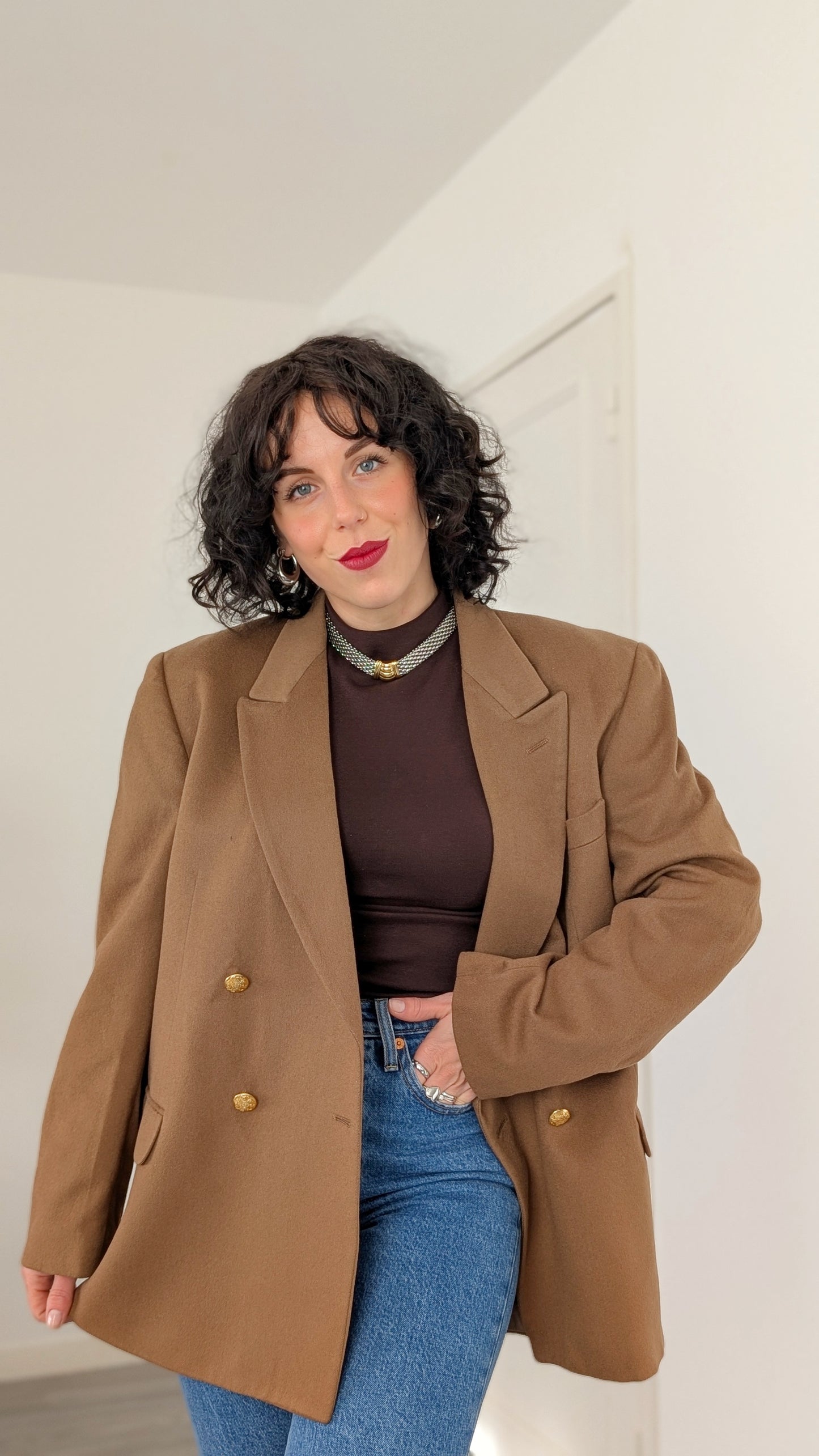 Blazer laine et cachemire T42