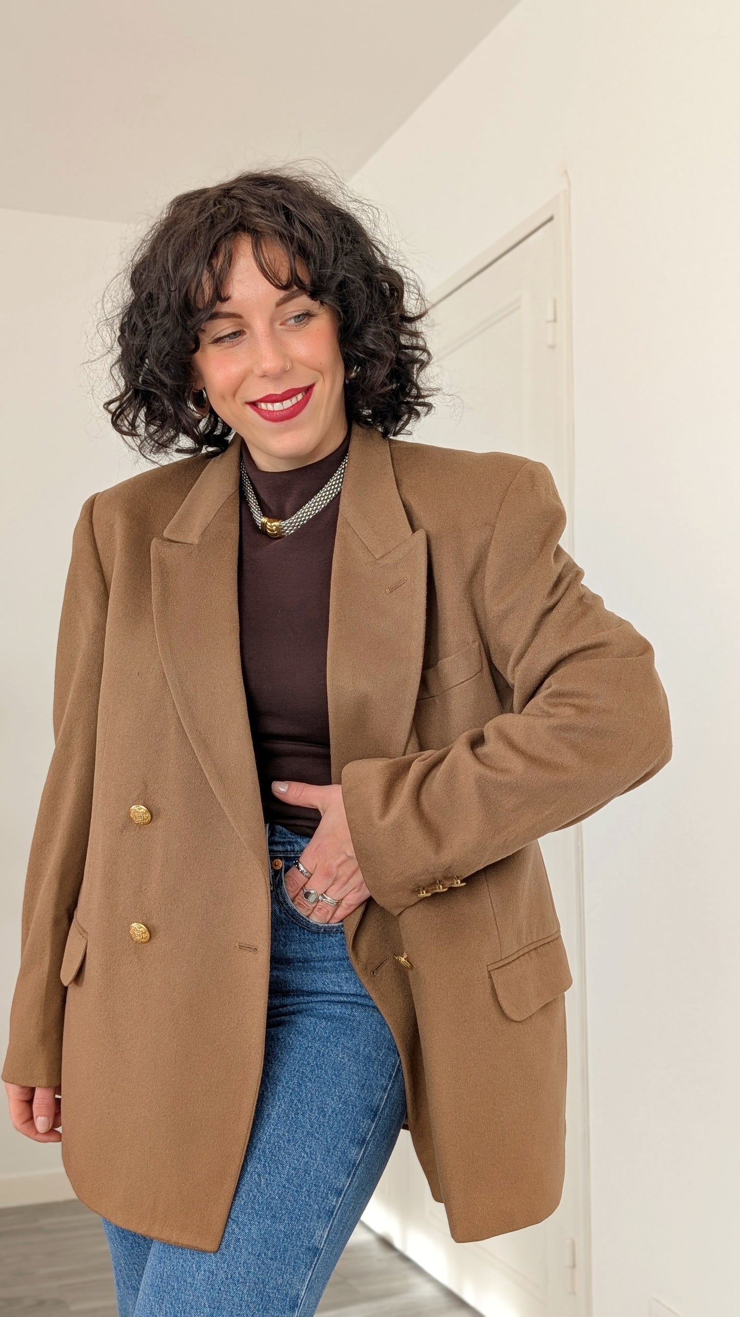 Blazer laine et cachemire T42