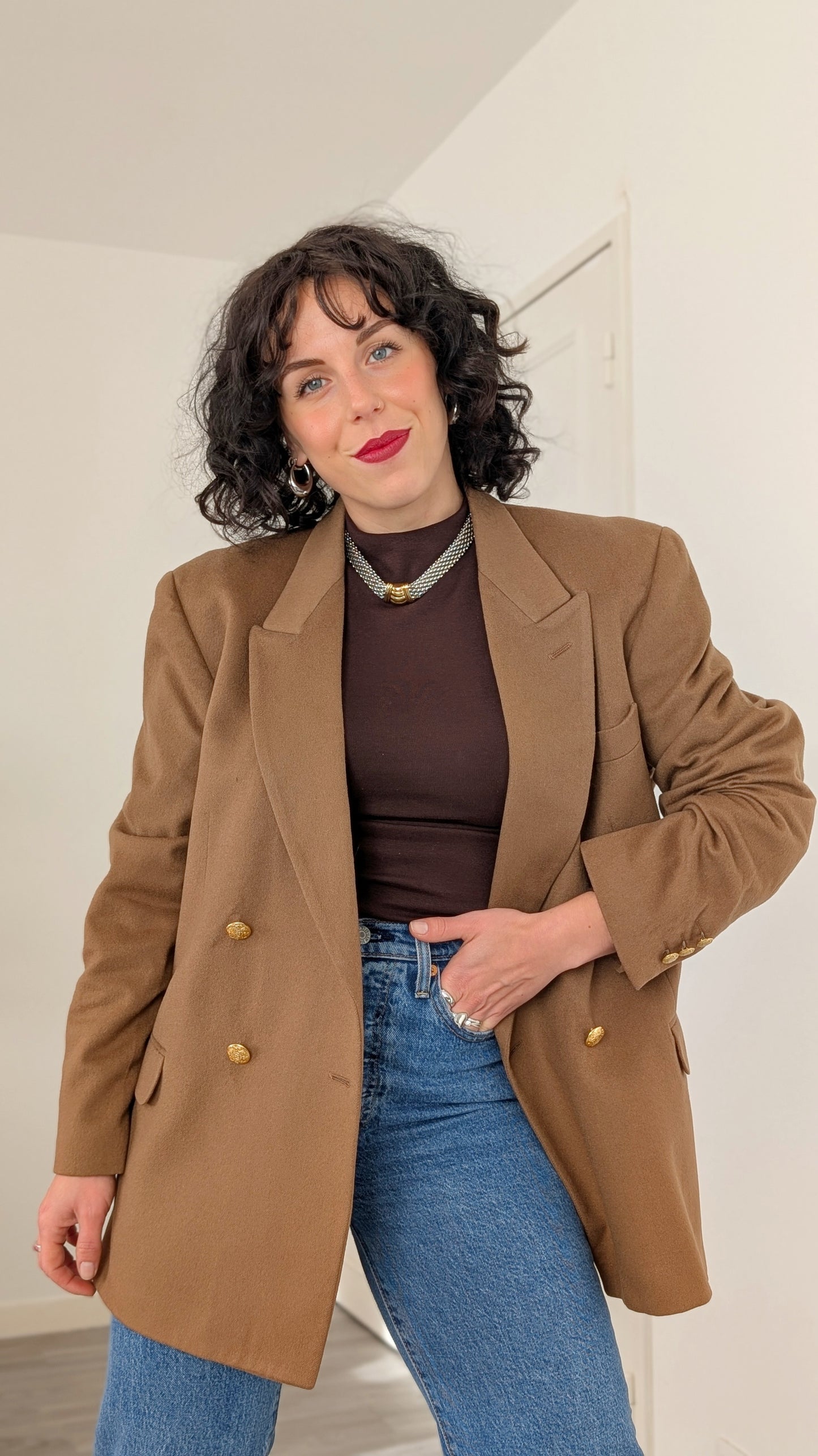 Blazer laine et cachemire T42