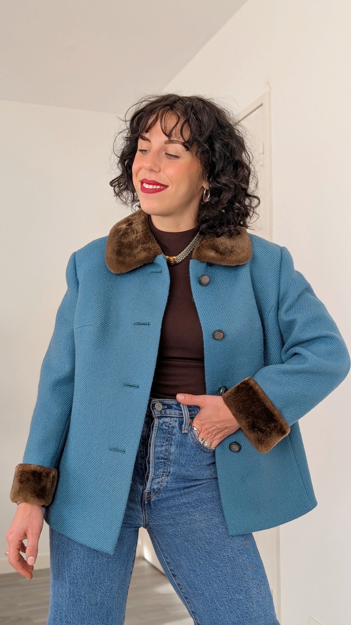 Veste/blazer 60s laine T38