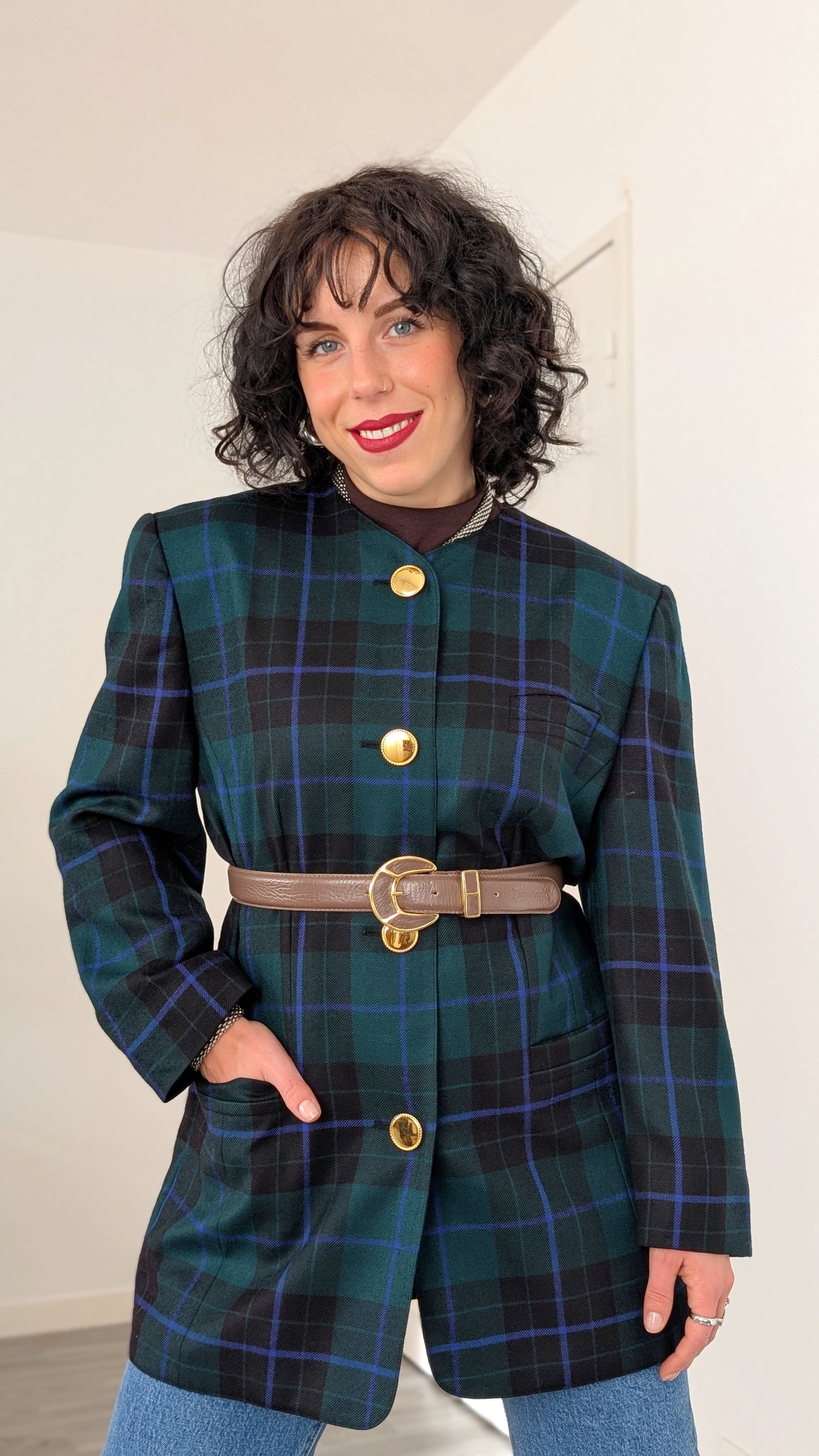 Blazer 80s pure laine T42