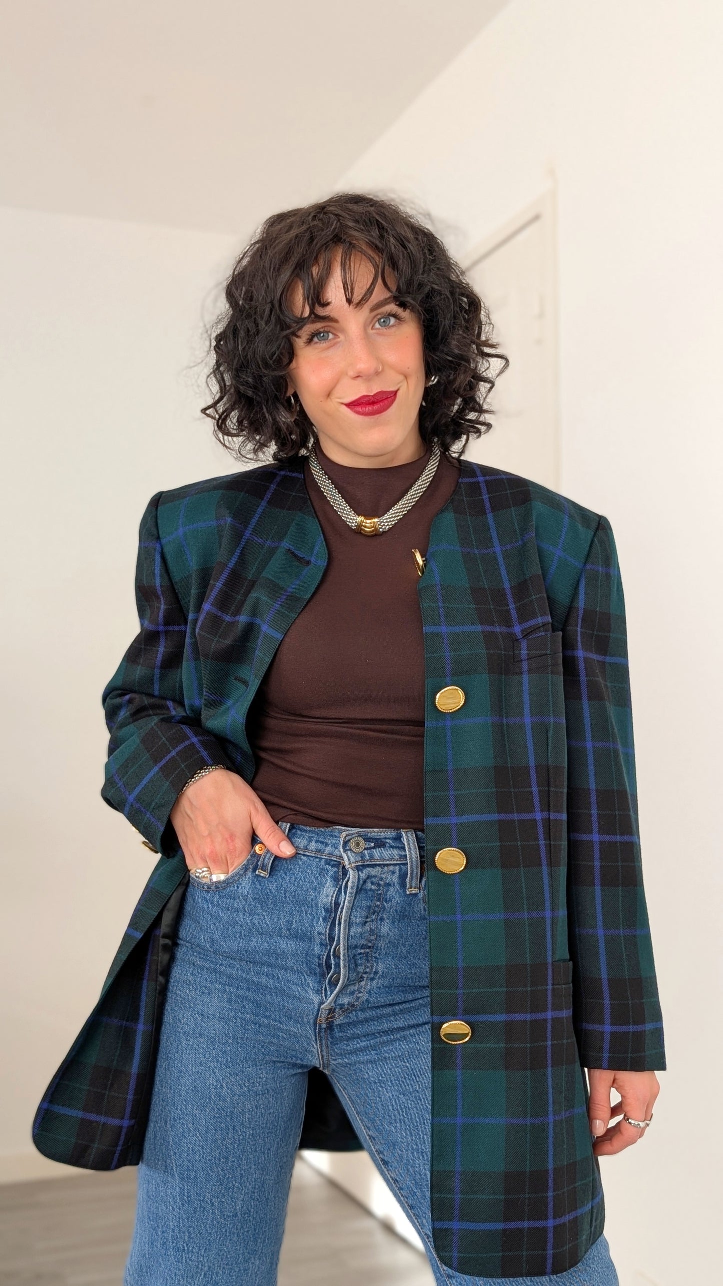 Blazer 80s pure laine T42