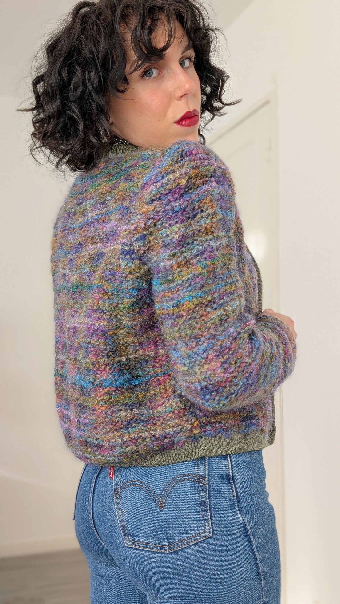 Cardigan laine et mohair T36-38