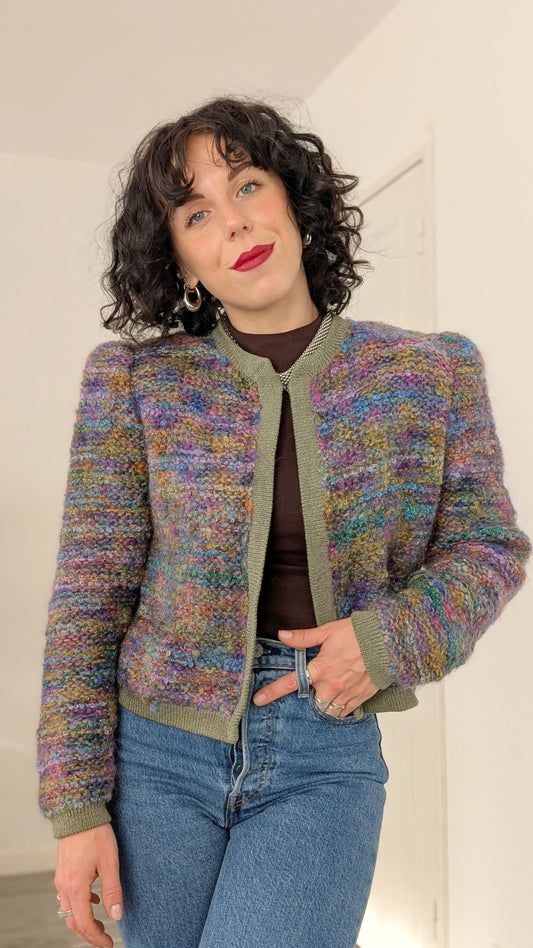 Cardigan laine et mohair T36-38