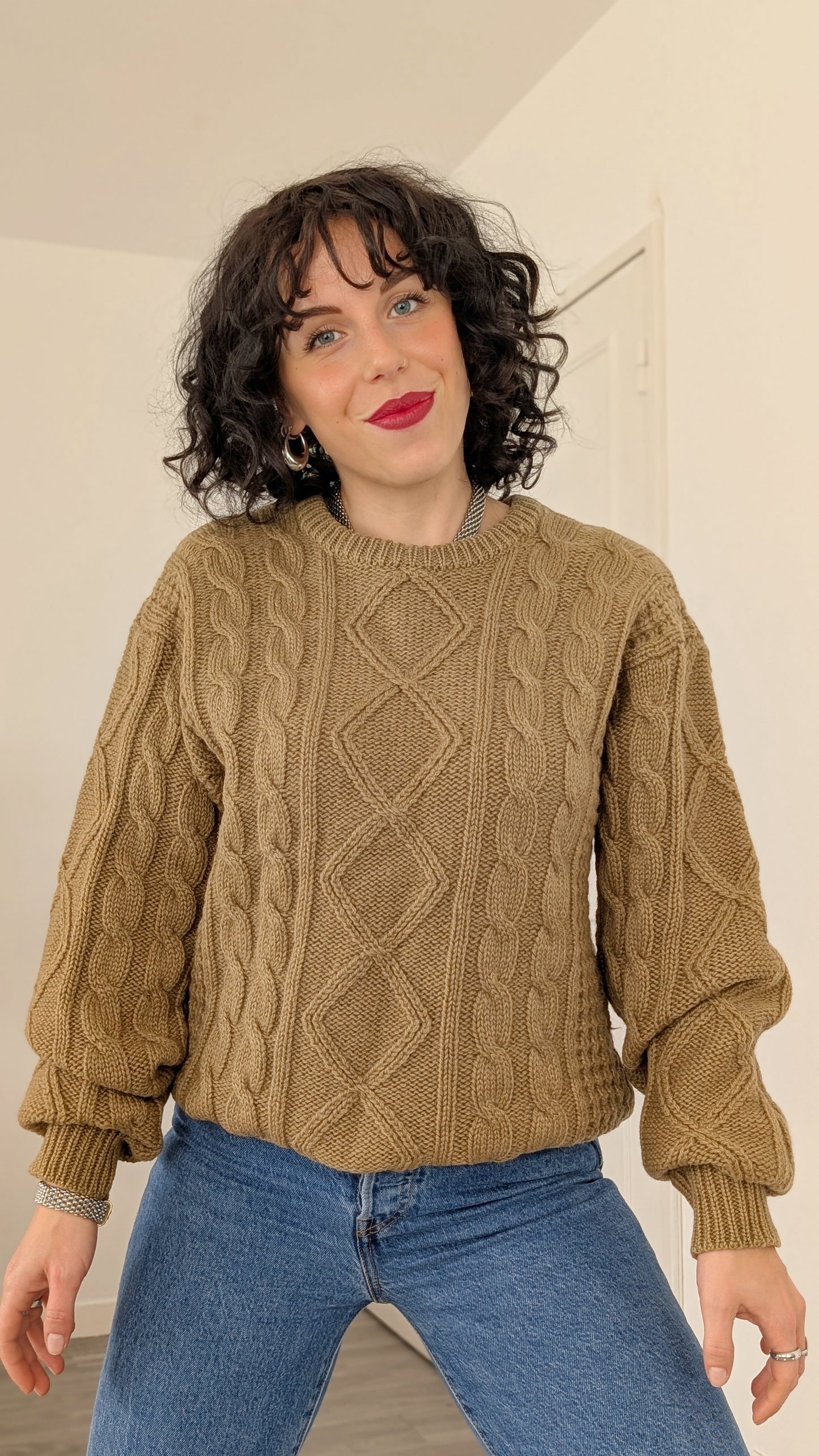 Pull torsadé laine T38-40