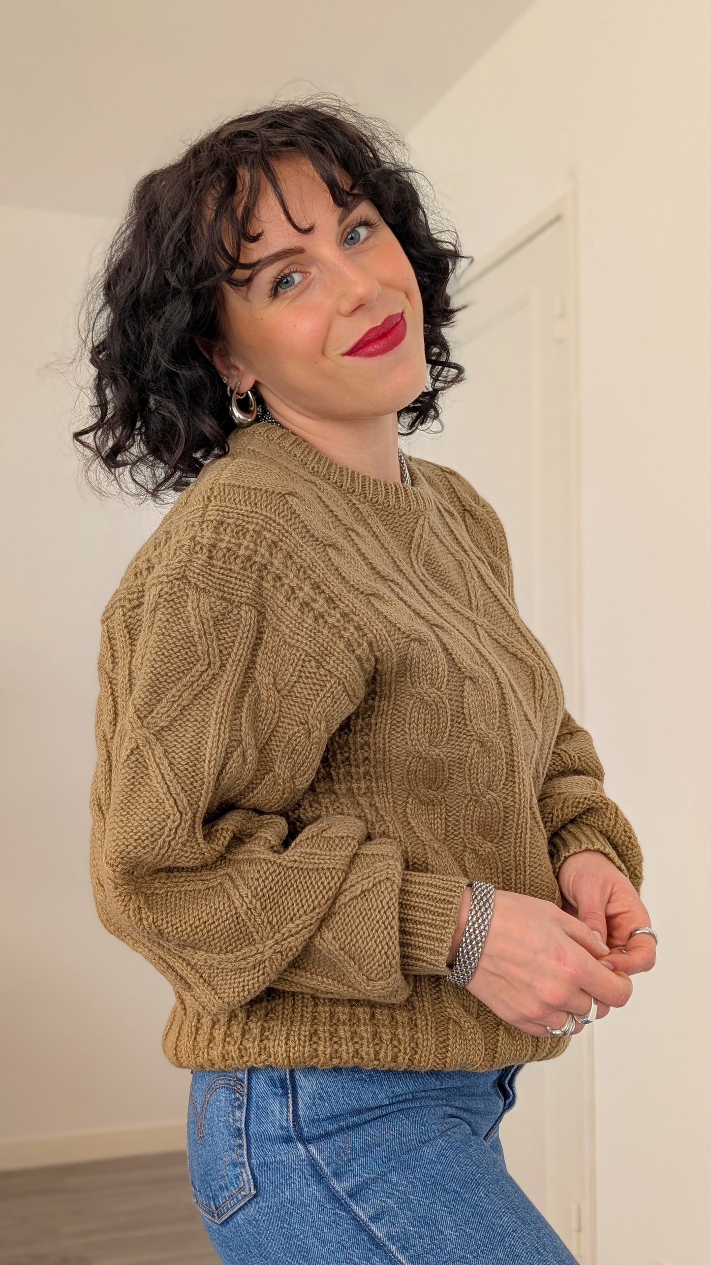 Pull torsadé laine T38-40