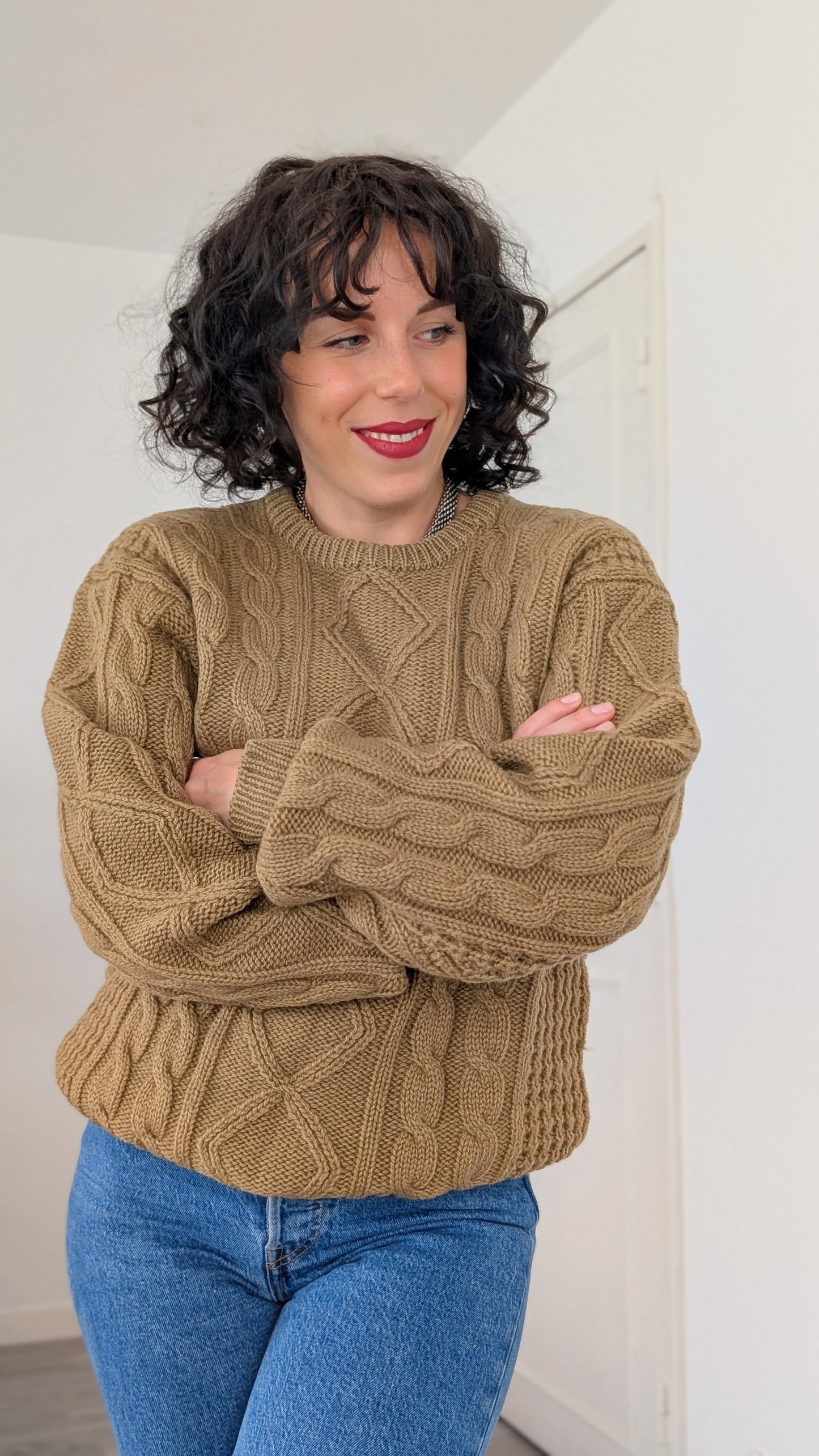 Pull torsadé laine T38-40