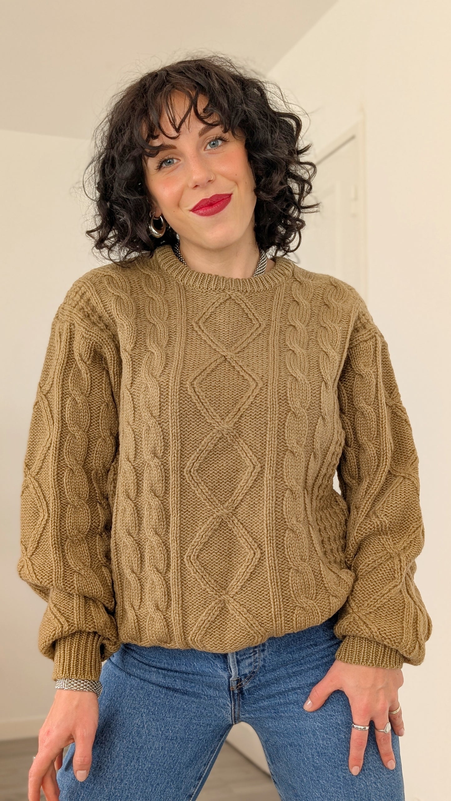 Pull torsadé laine T38-40