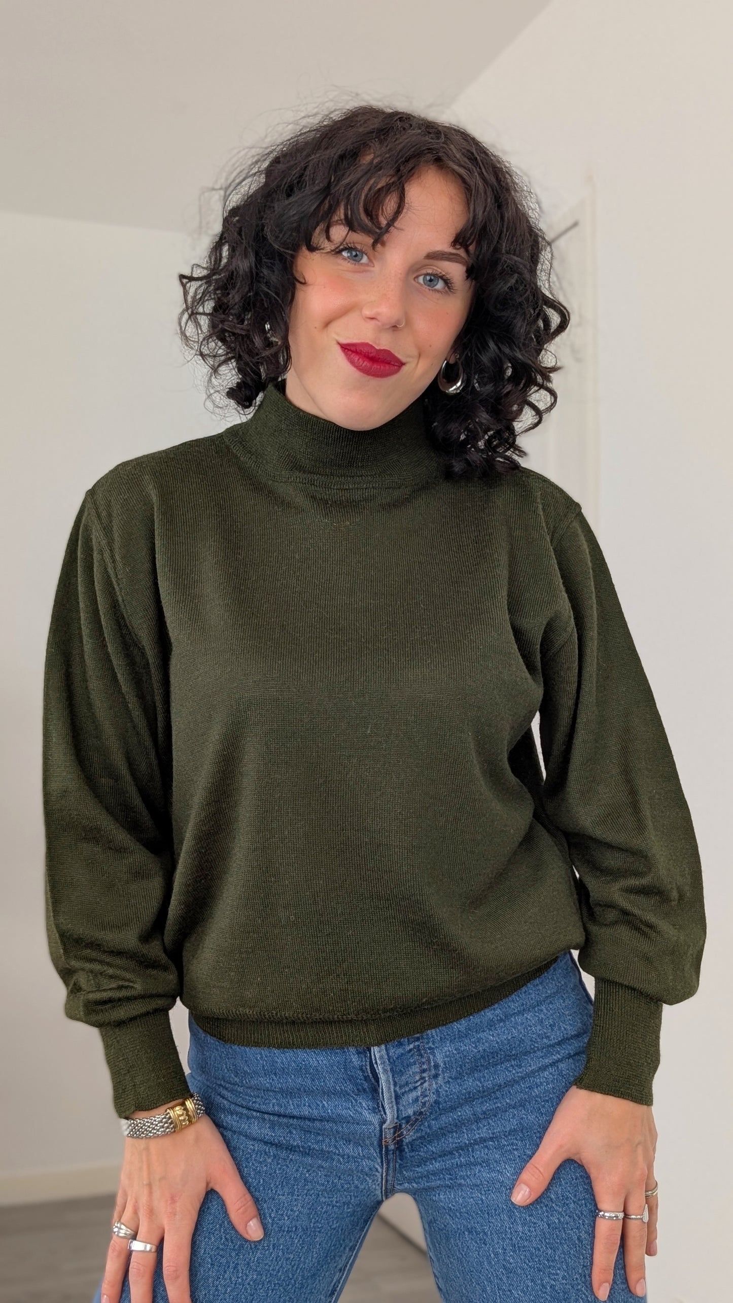 Pull col roulé laine douce jusqu'à une taille 42