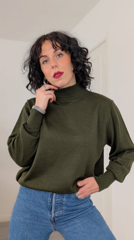 Pull col roulé laine douce jusqu'à une taille 42