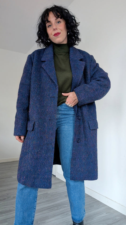 Manteau laine et mohair T40-42