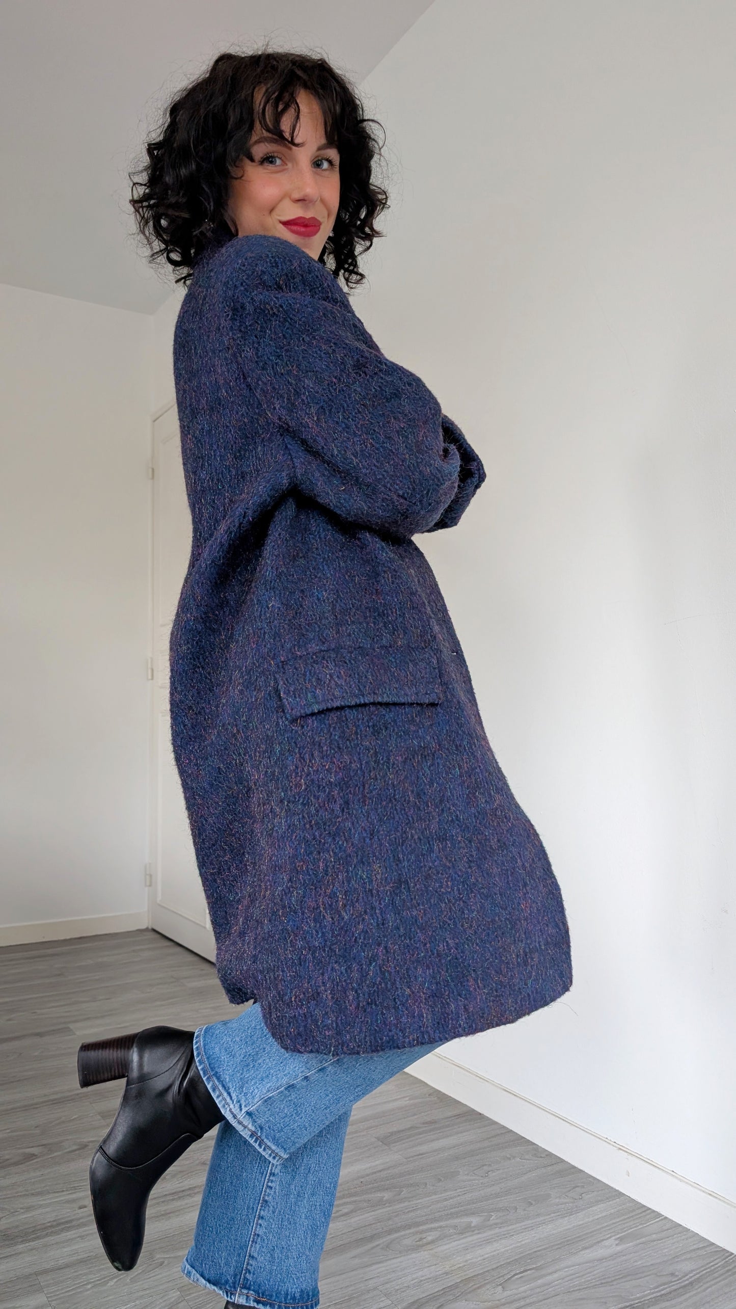 Manteau laine et mohair T40-42