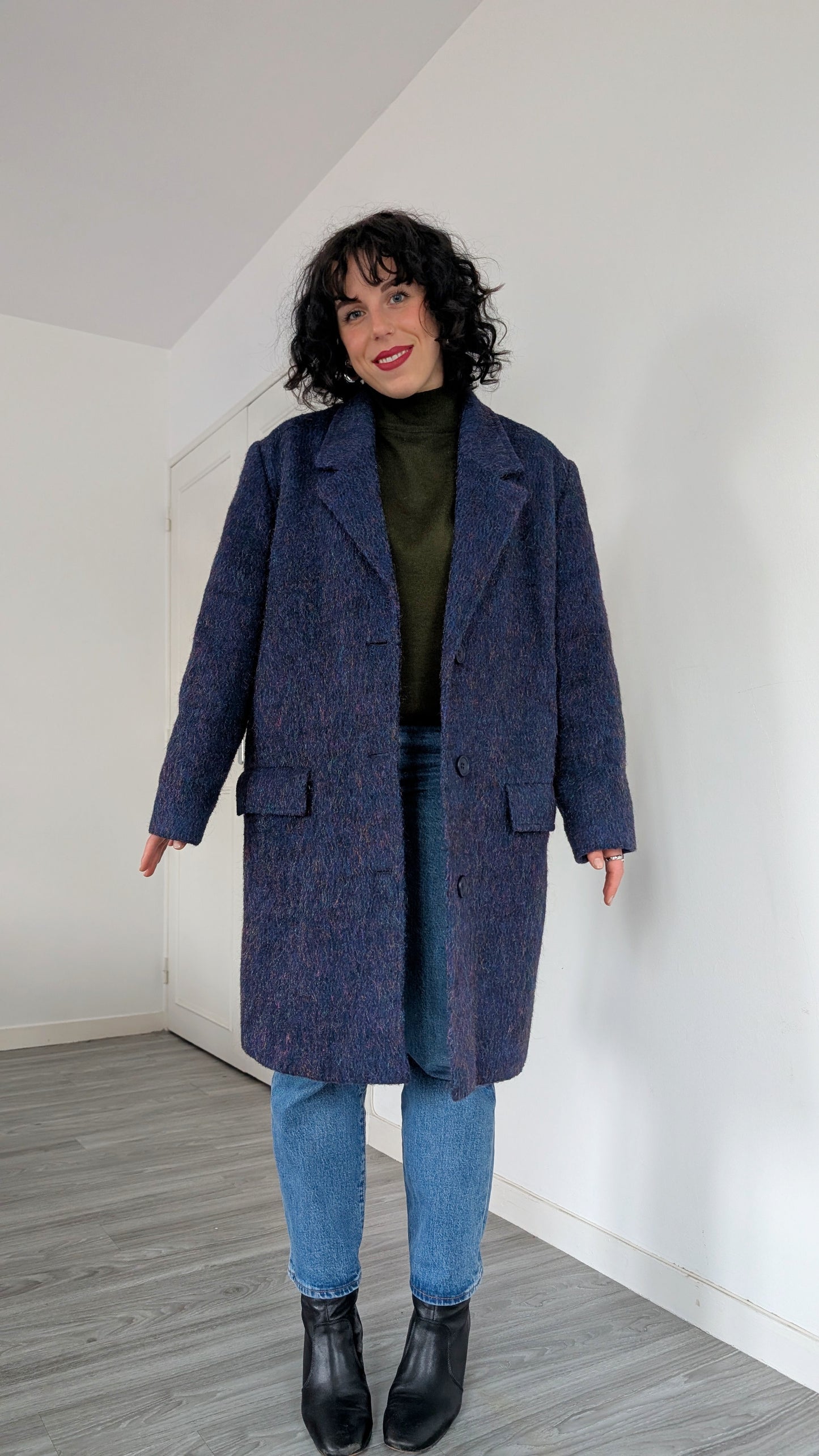 Manteau laine et mohair T40-42
