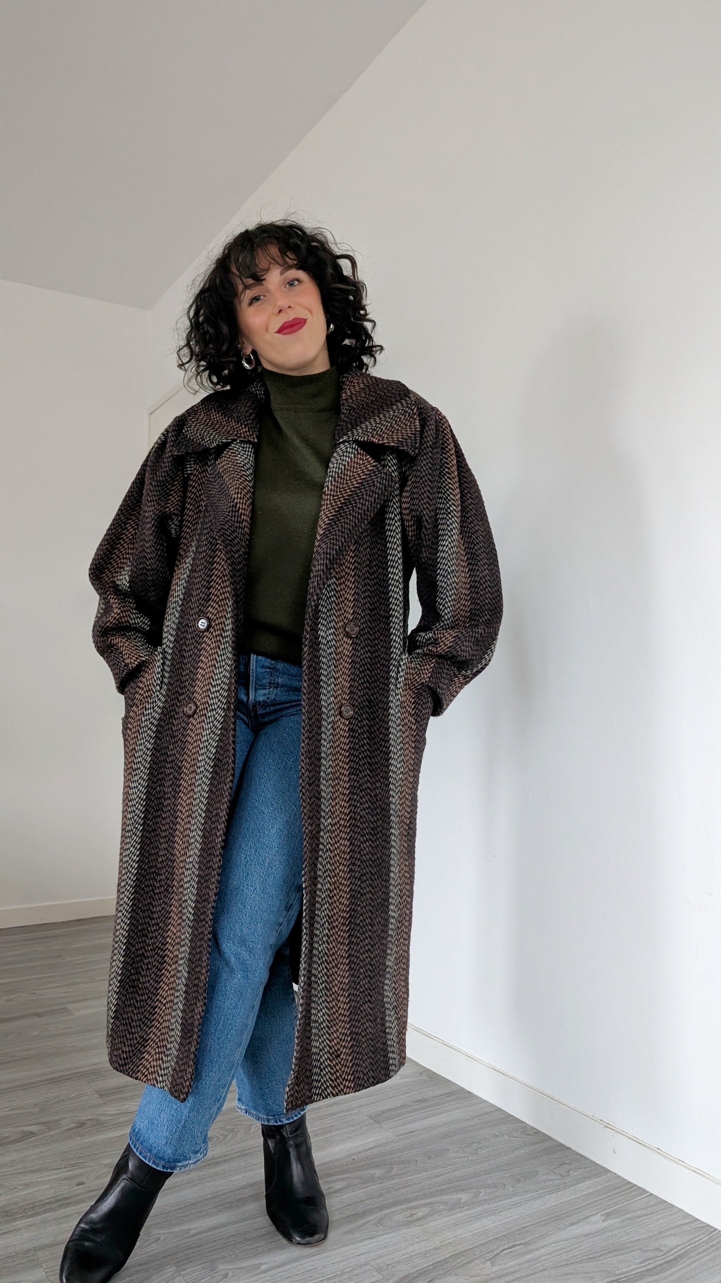 Manteau 1980 laine T38-40