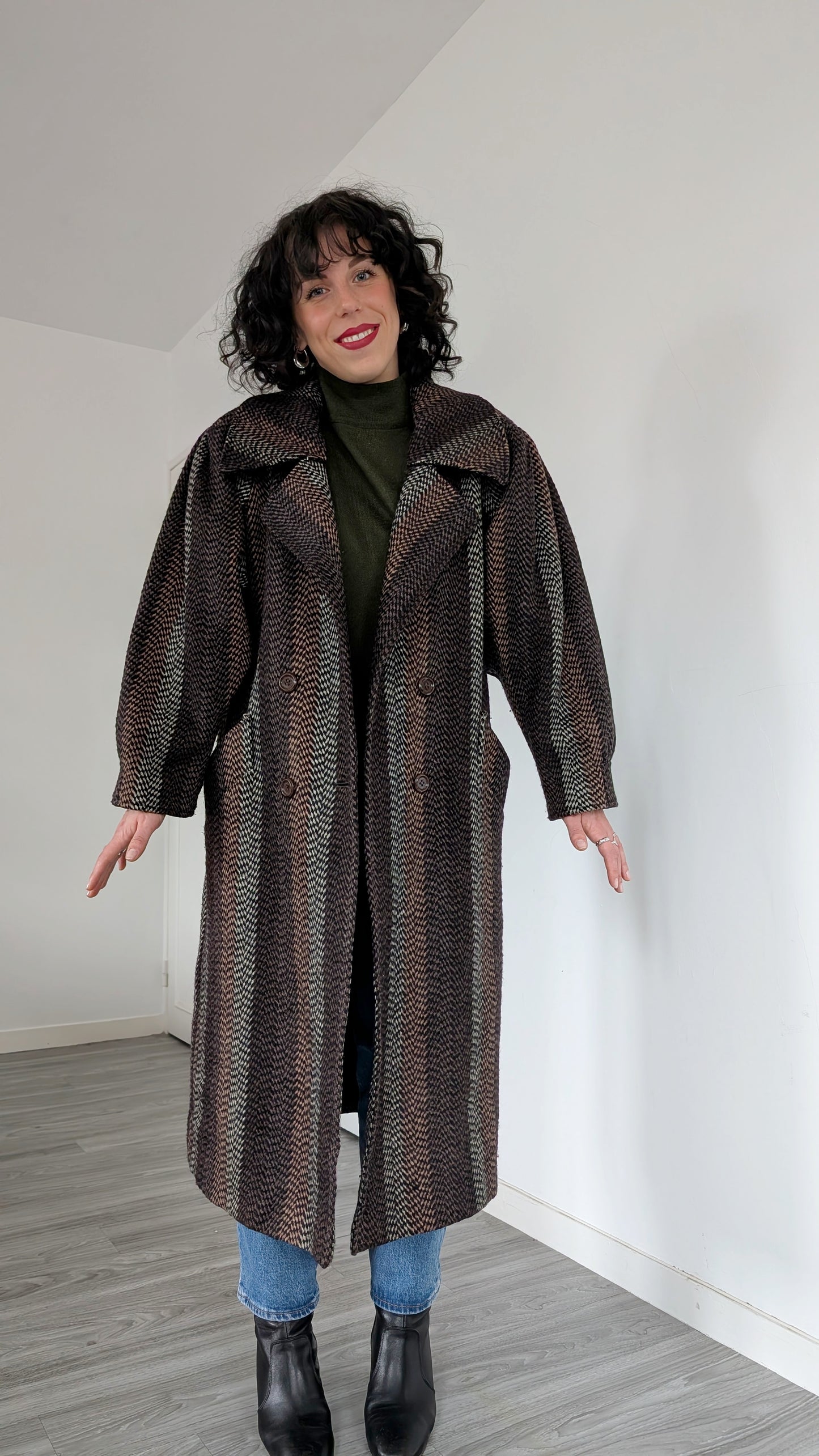 Manteau 1980 laine T38-40