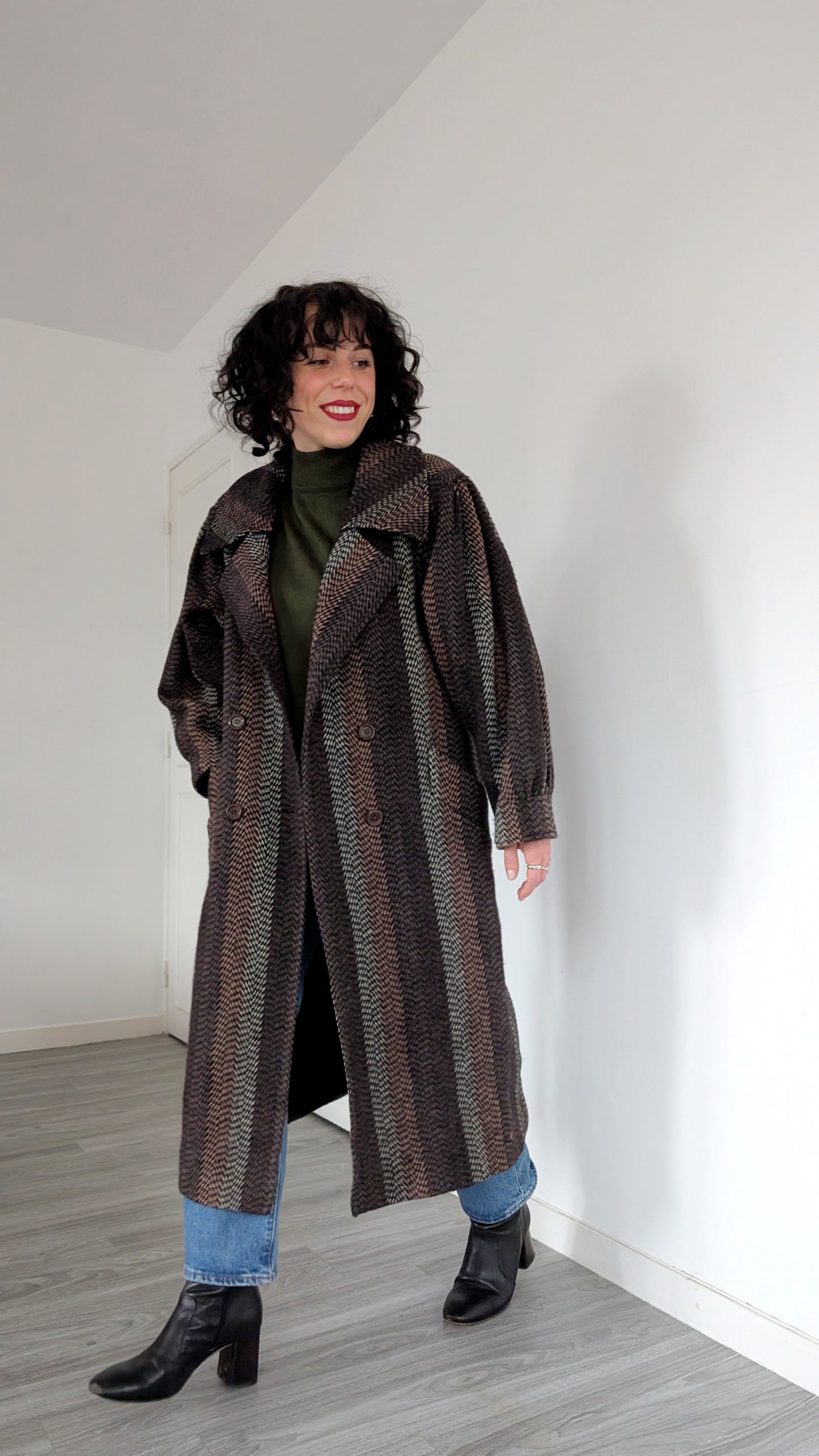 Manteau 1980 laine T38-40