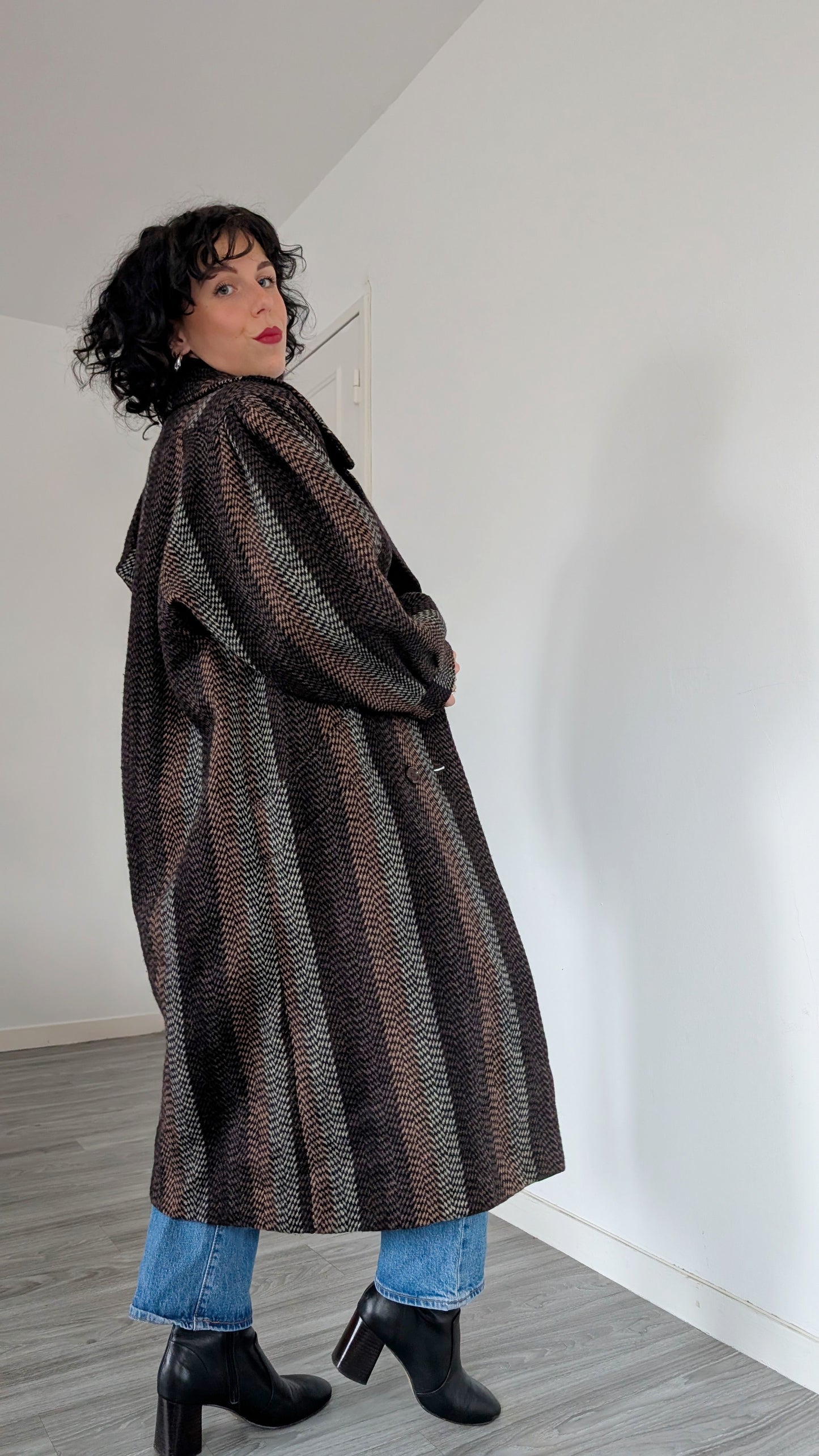 Manteau 1980 laine T38-40