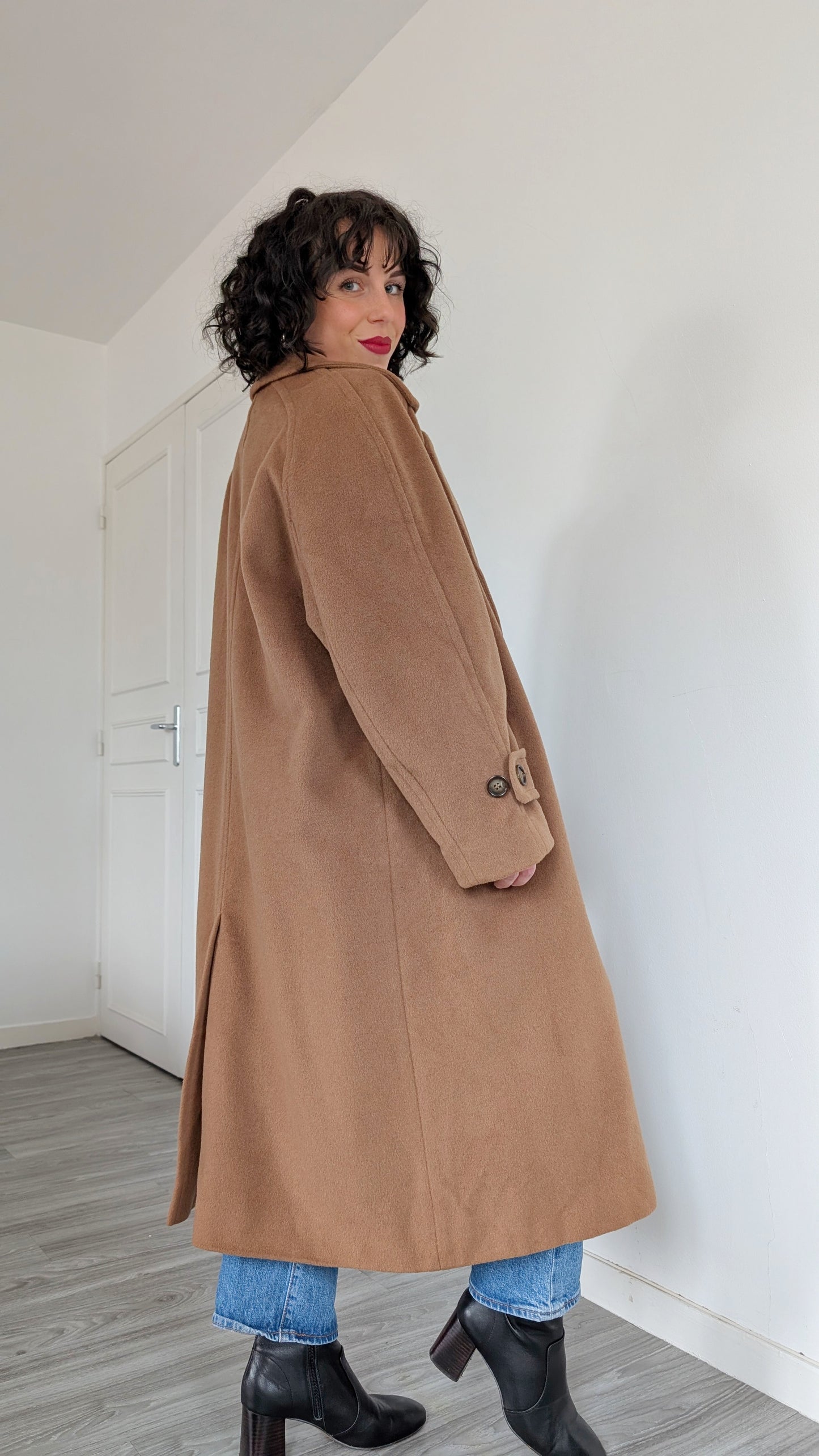 Manteau laine et cachemire 90s T42-44