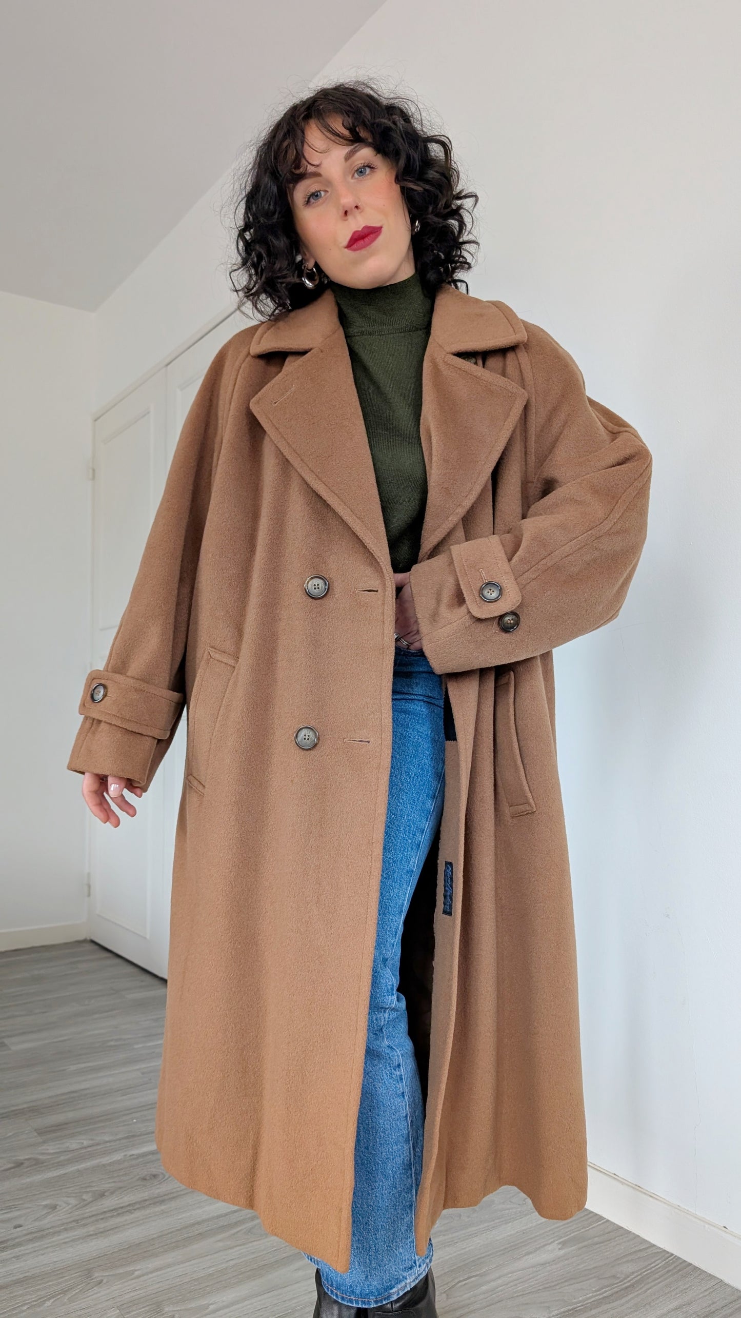 Manteau laine et cachemire 90s T42-44