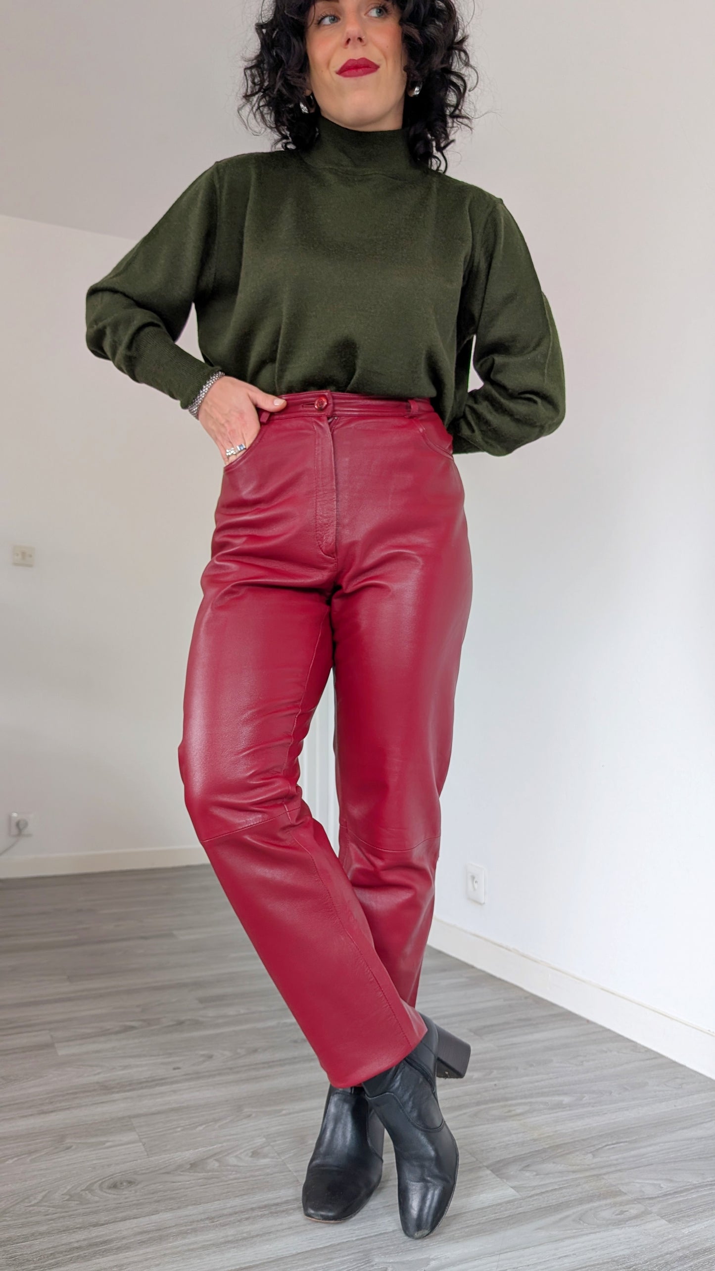 Pantalon cuir T38