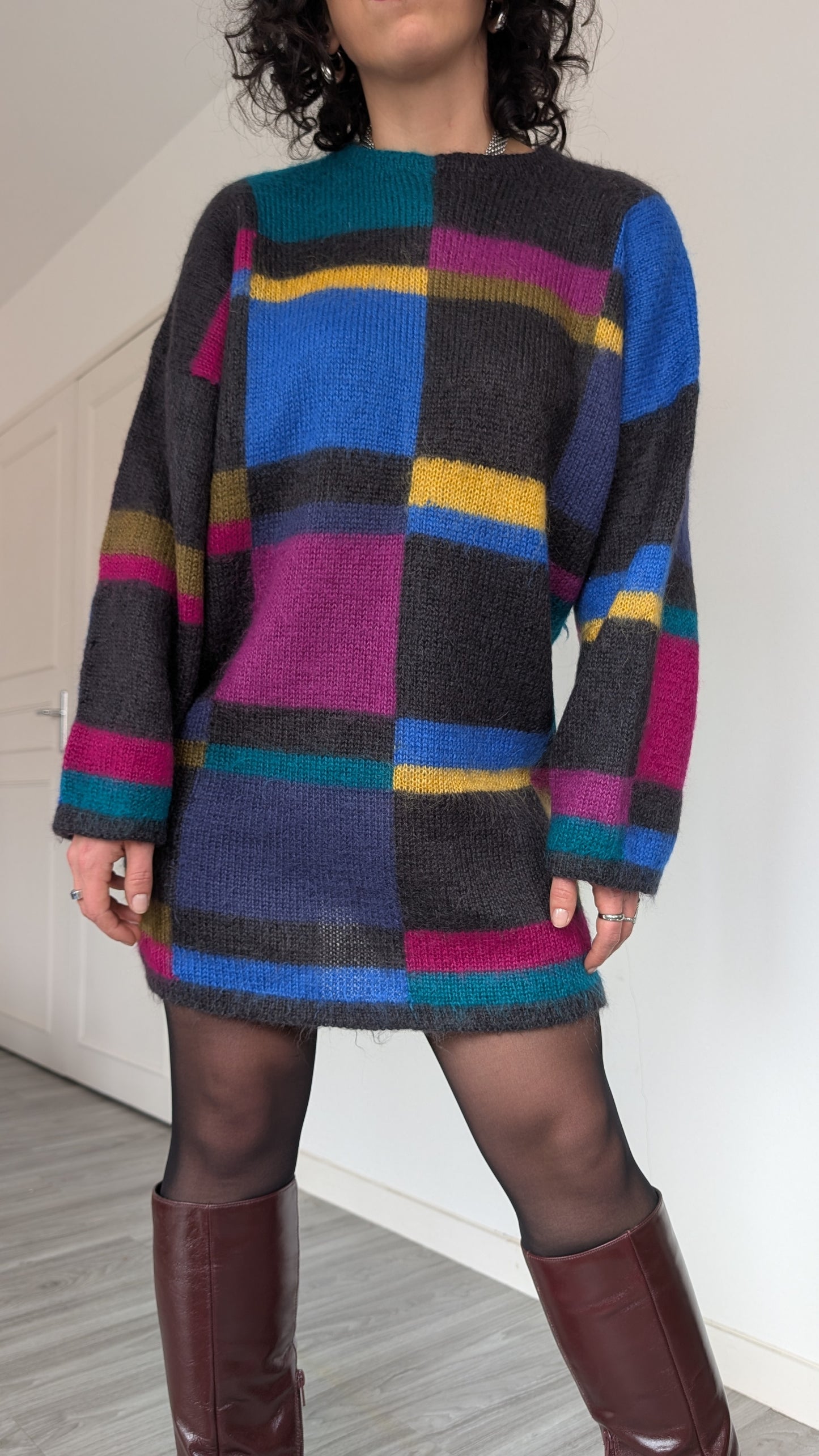 Pull/robe laine et angora T40-42