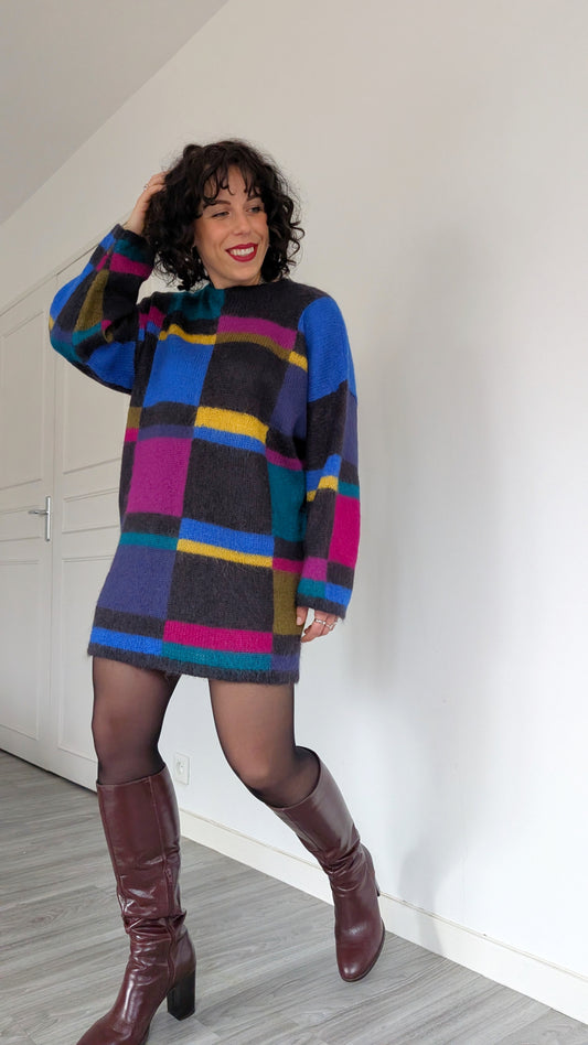 Pull/robe laine et angora T40-42