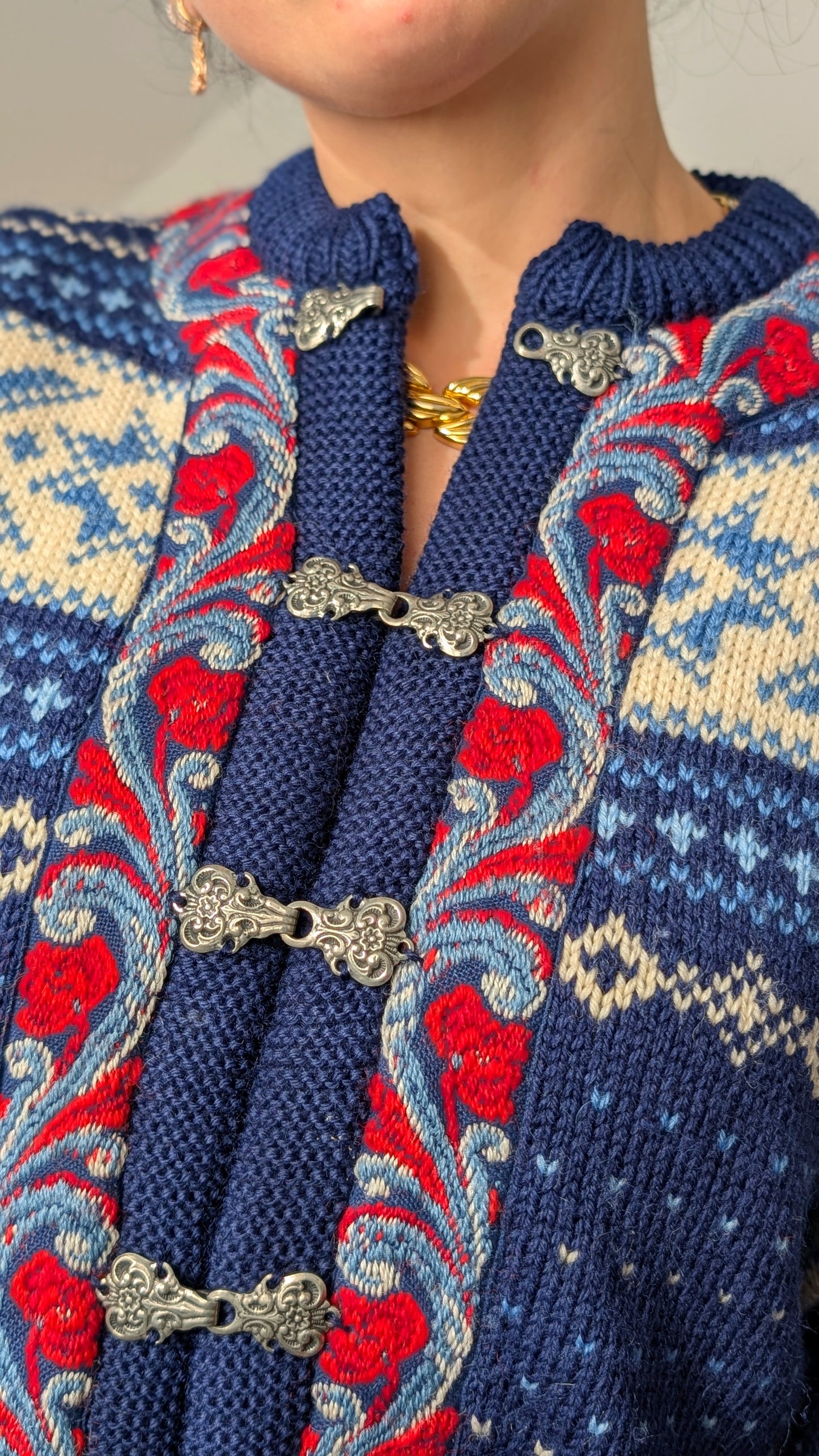 Cardigan norvégien pure laine authentique T36-38