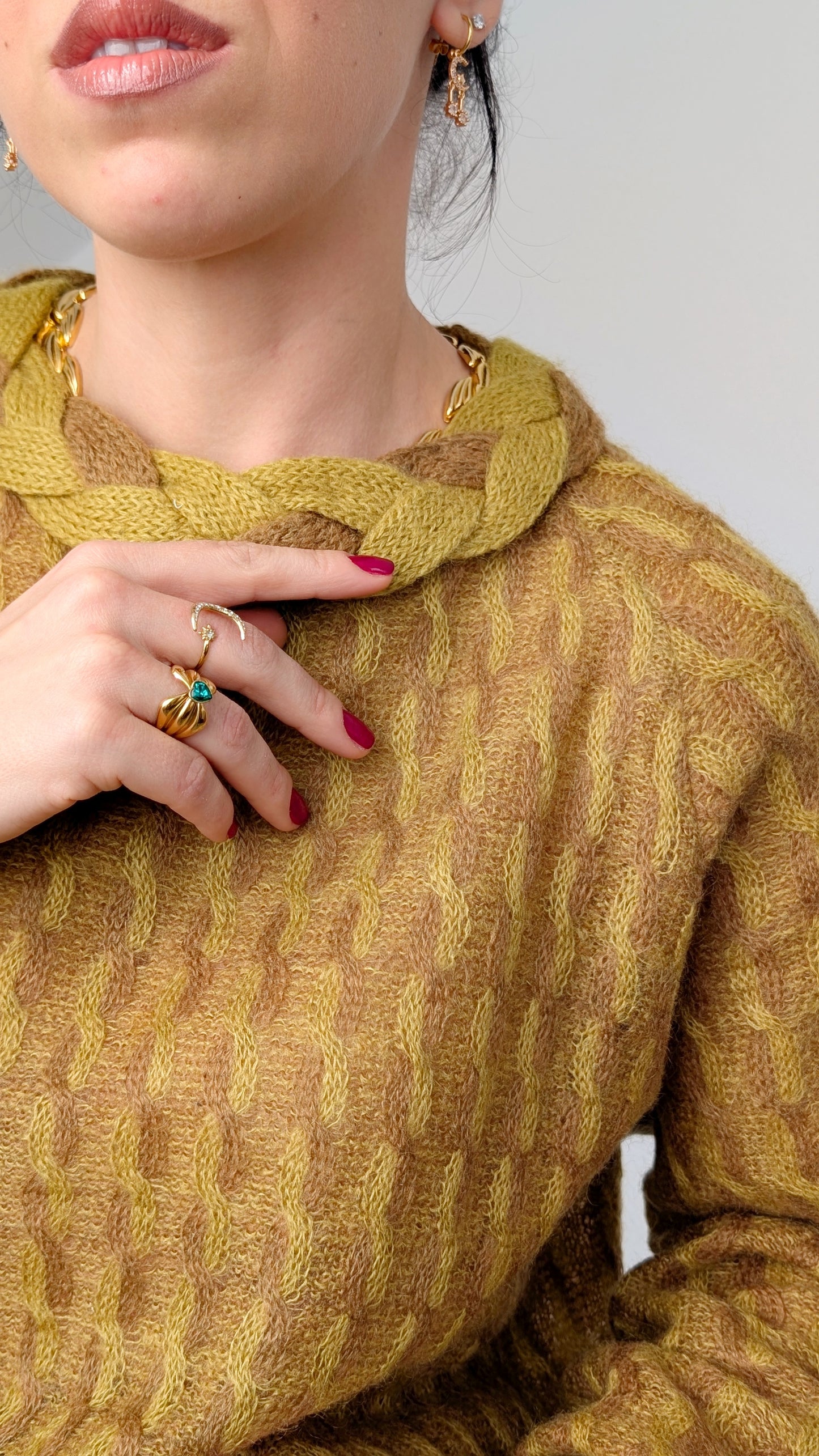 Pull 80s mohair doux jusqu'à taille 42