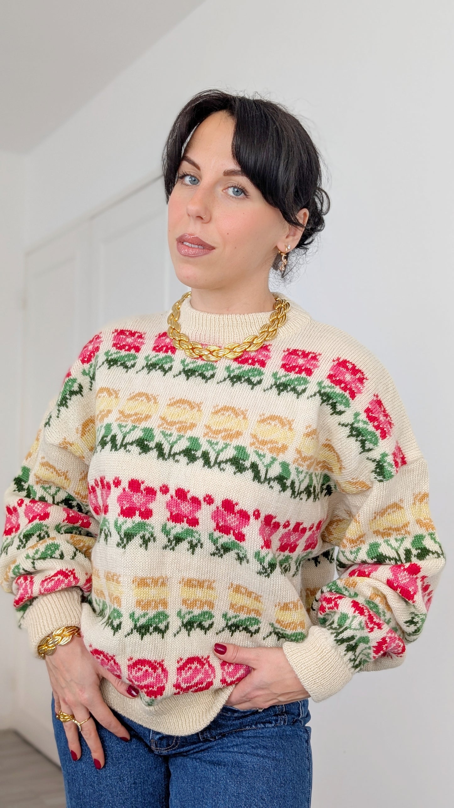 Pull 80s laine jusqu'à T44