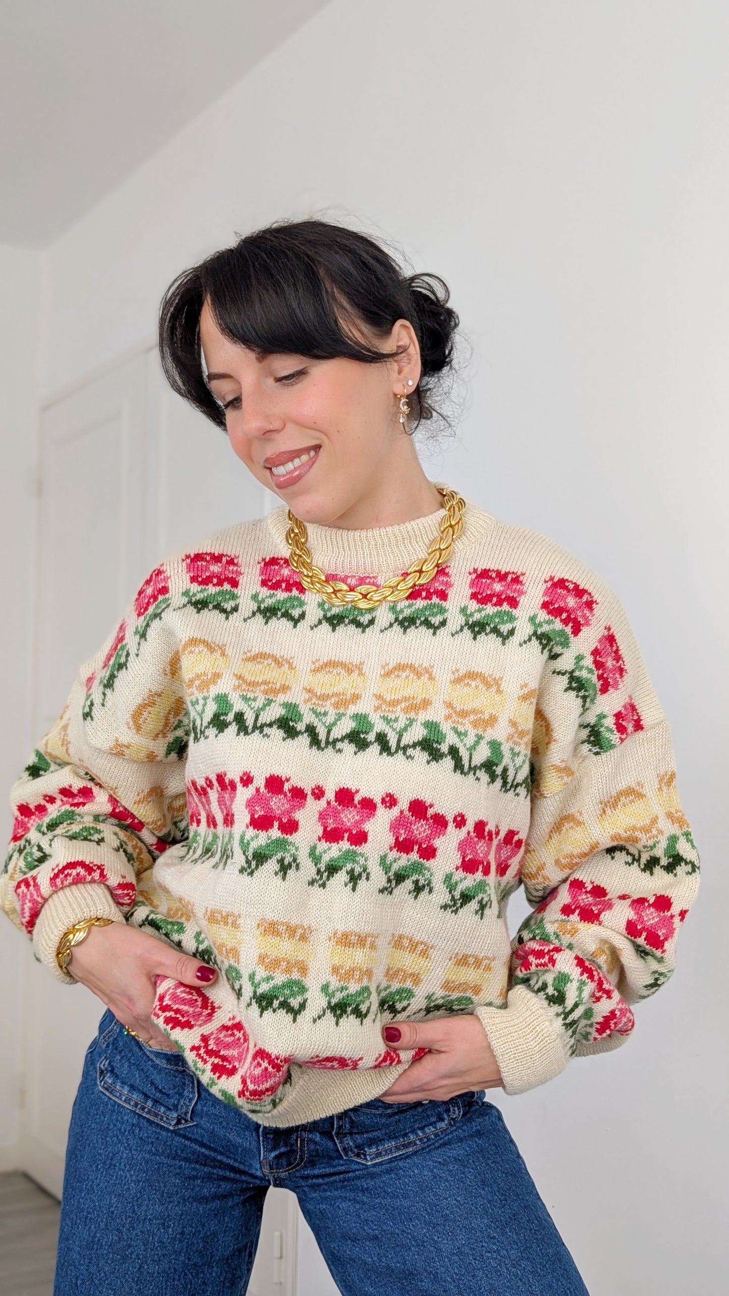 Pull 80s laine jusqu'à T44