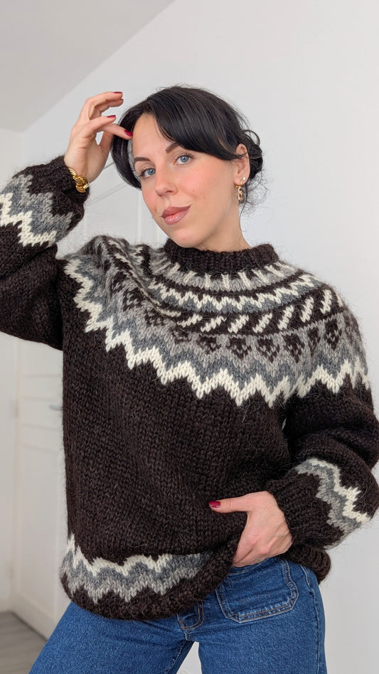 Pull islandais pure laine T40-42