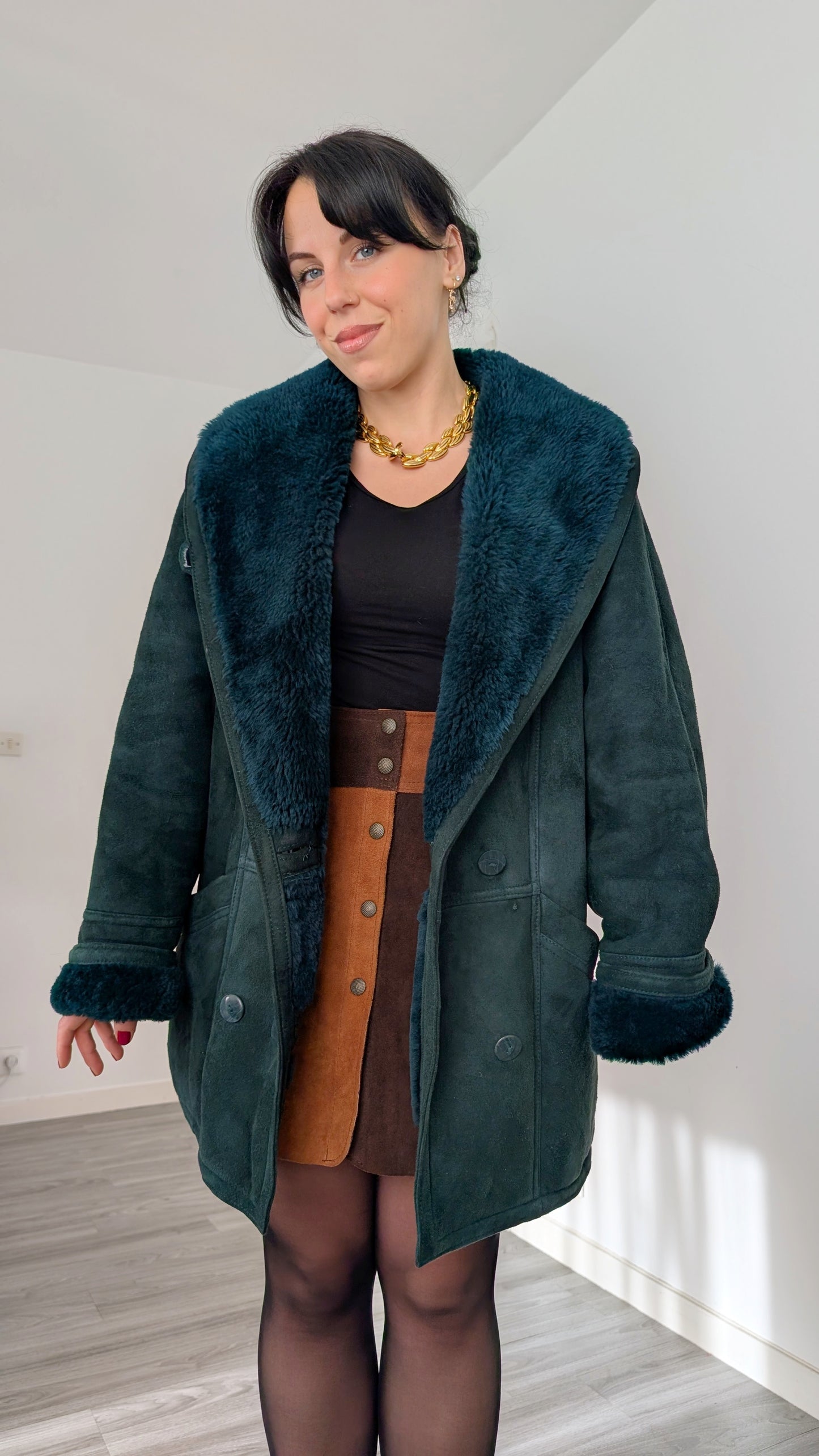 Veste peau lainée du 34 au 40