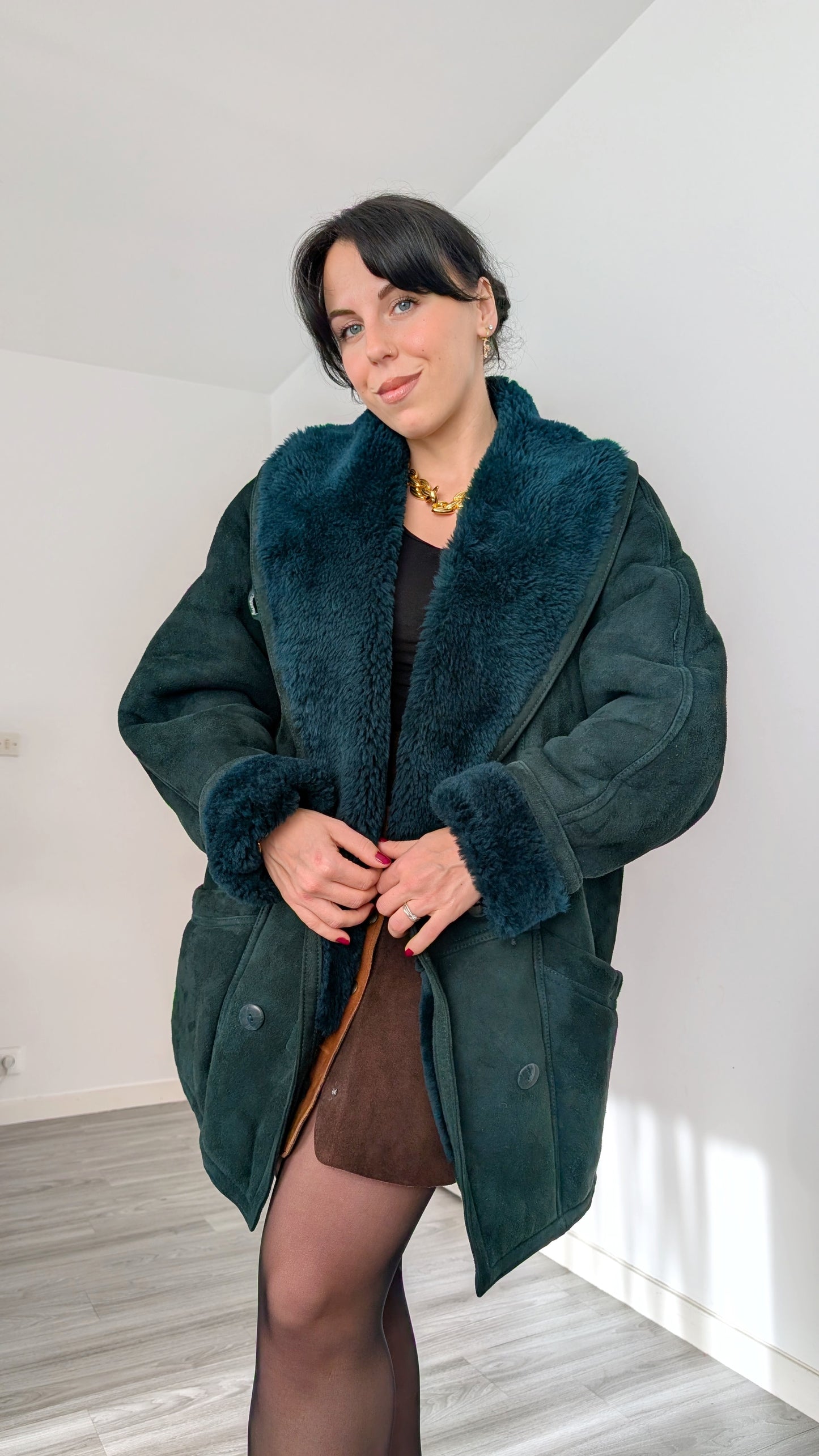 Veste peau lainée du 34 au 40