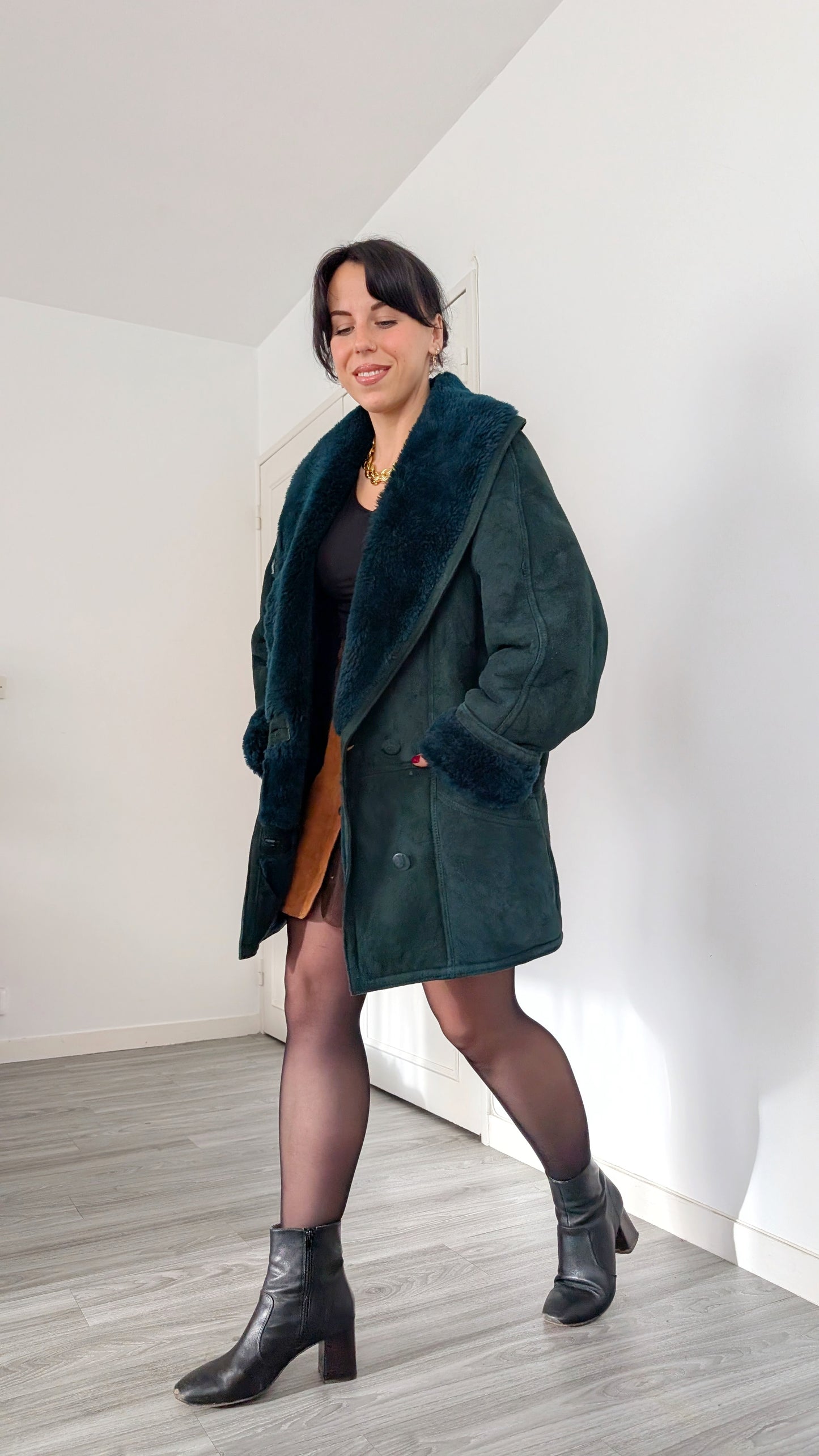 Veste peau lainée du 34 au 40