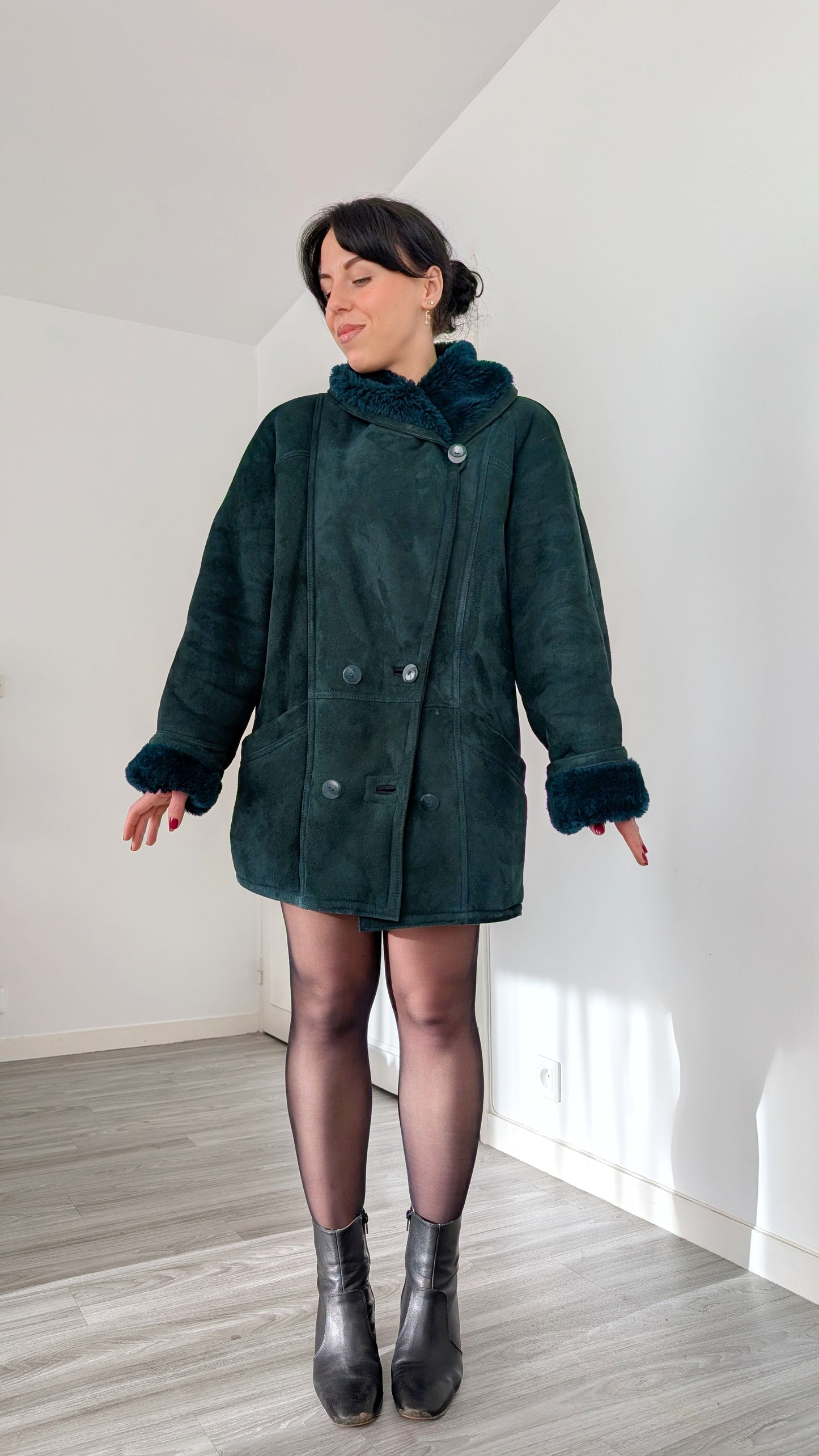 Veste peau lainée du 34 au 40