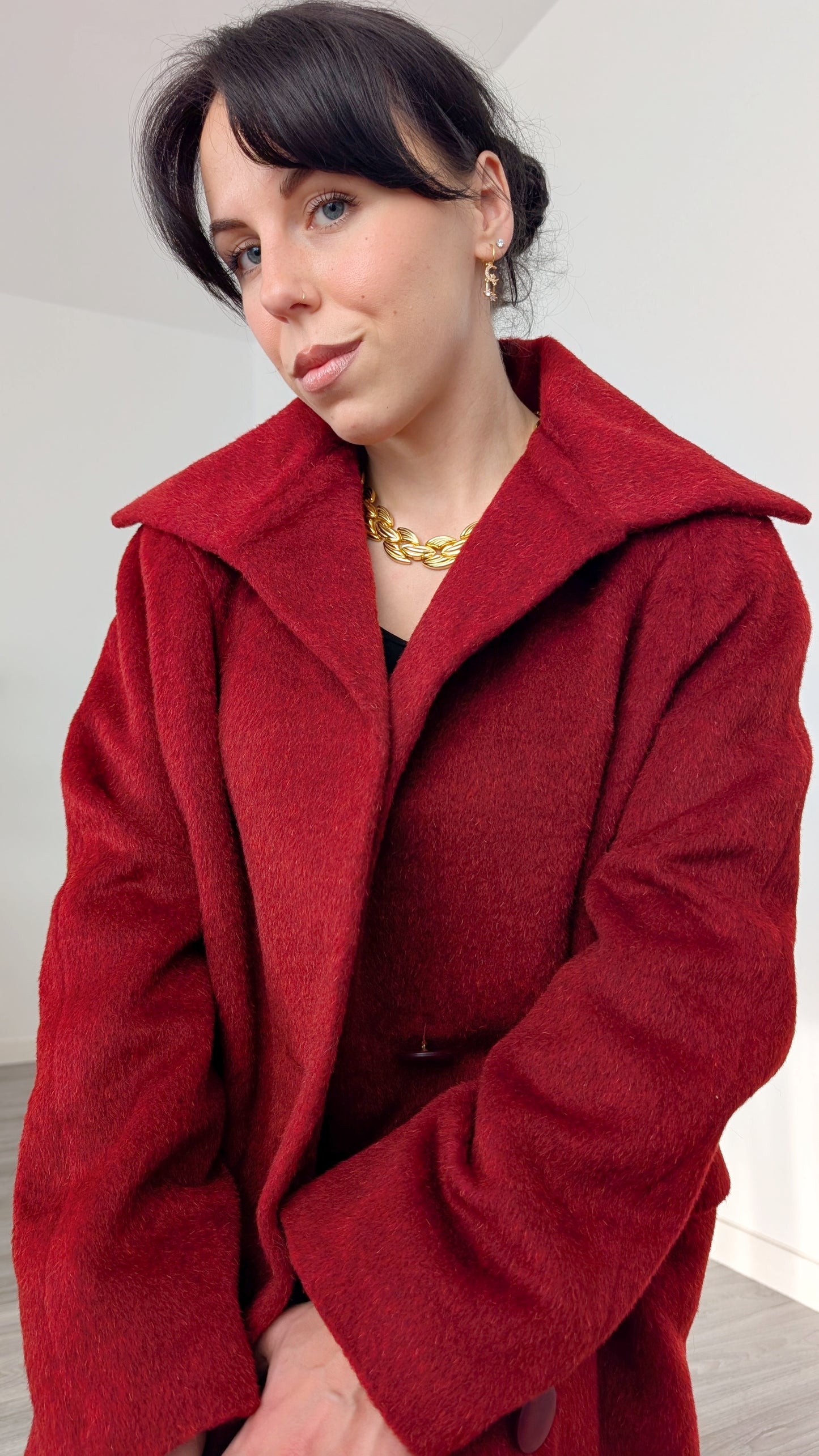 Manteau laine et alpaca 60s T40-42