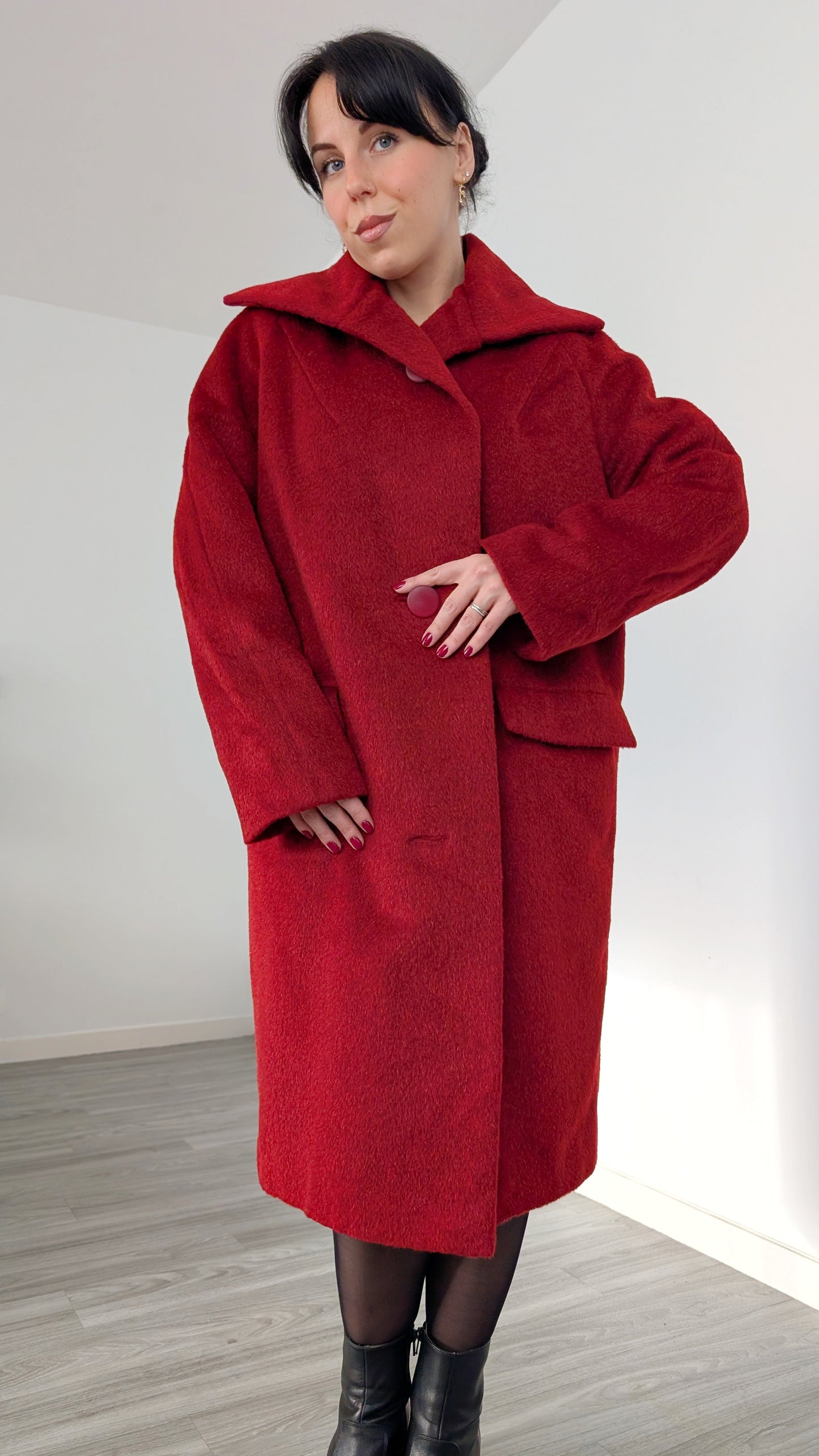 Manteau laine et alpaca 60s T40-42