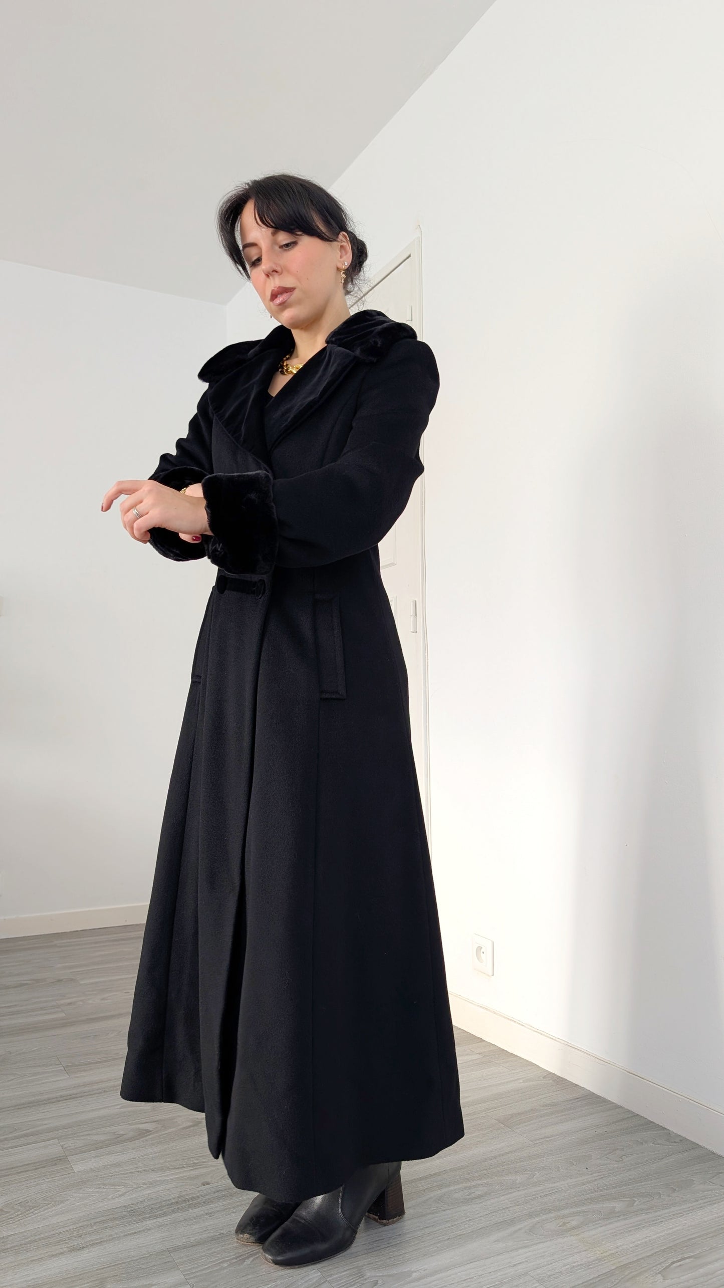 Manteau laine et cachemire T38