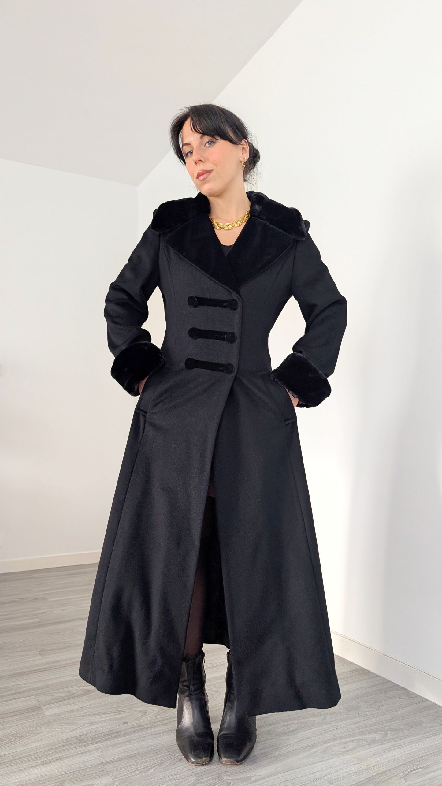 Manteau laine et cachemire T38