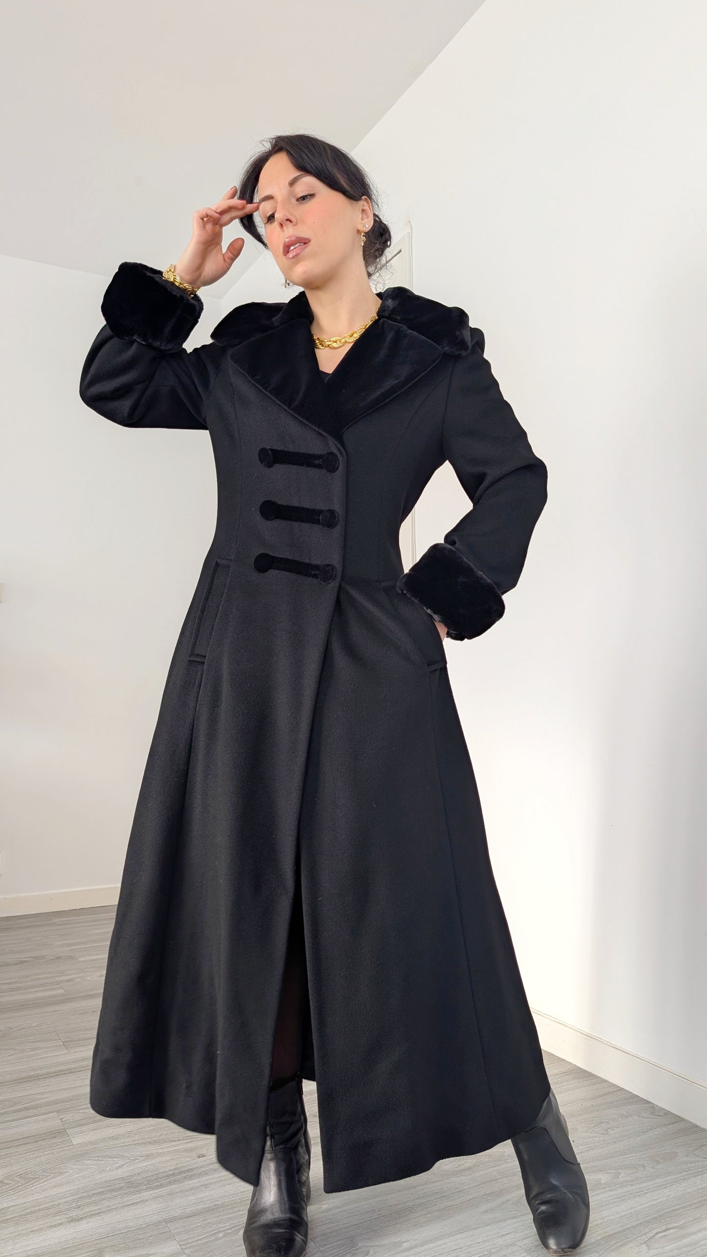 Manteau laine et cachemire T38