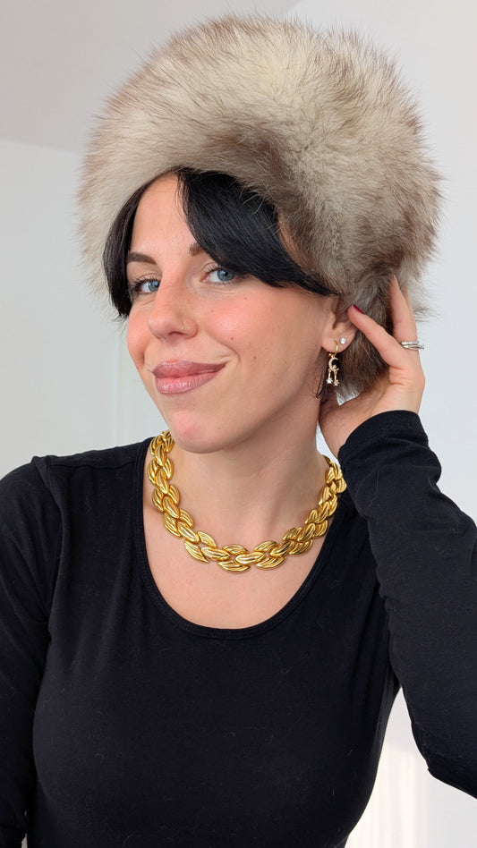 Chapeau toque fourrure 60s