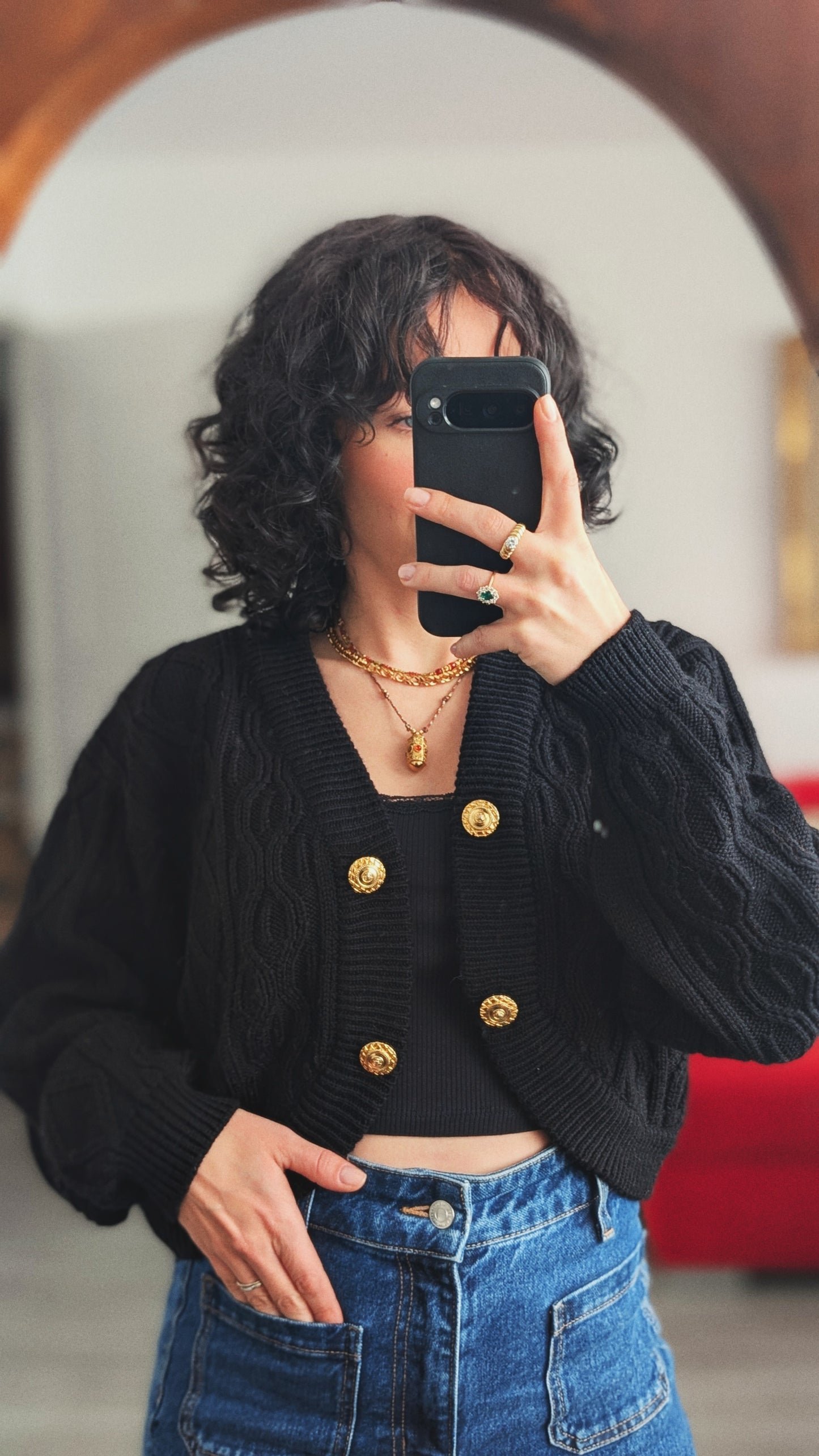 Cardigan court laine douce du 34 au 42