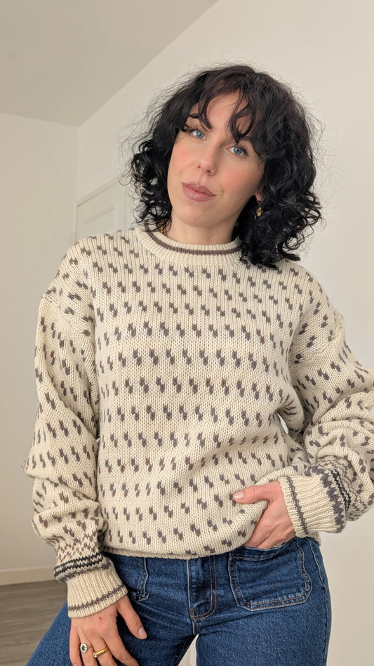 Pull d'hiver pure laine T40-42