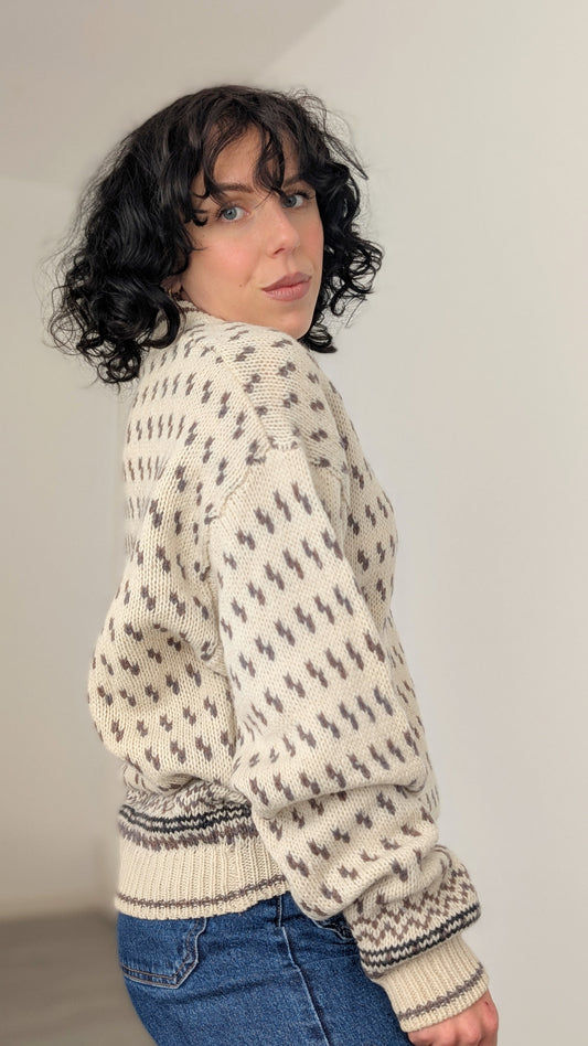 Pull d'hiver pure laine T40-42