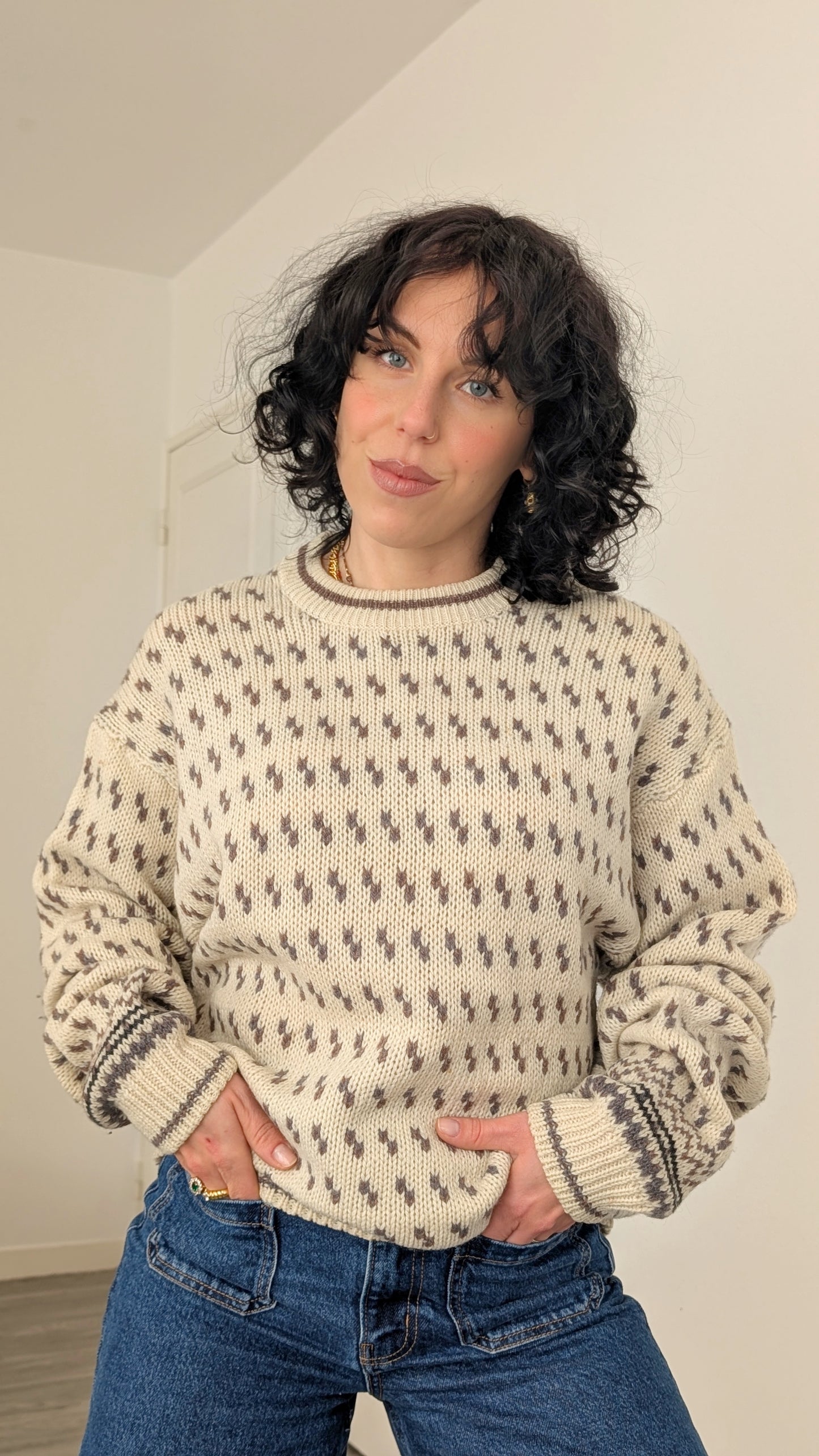 Pull d'hiver pure laine T40-42