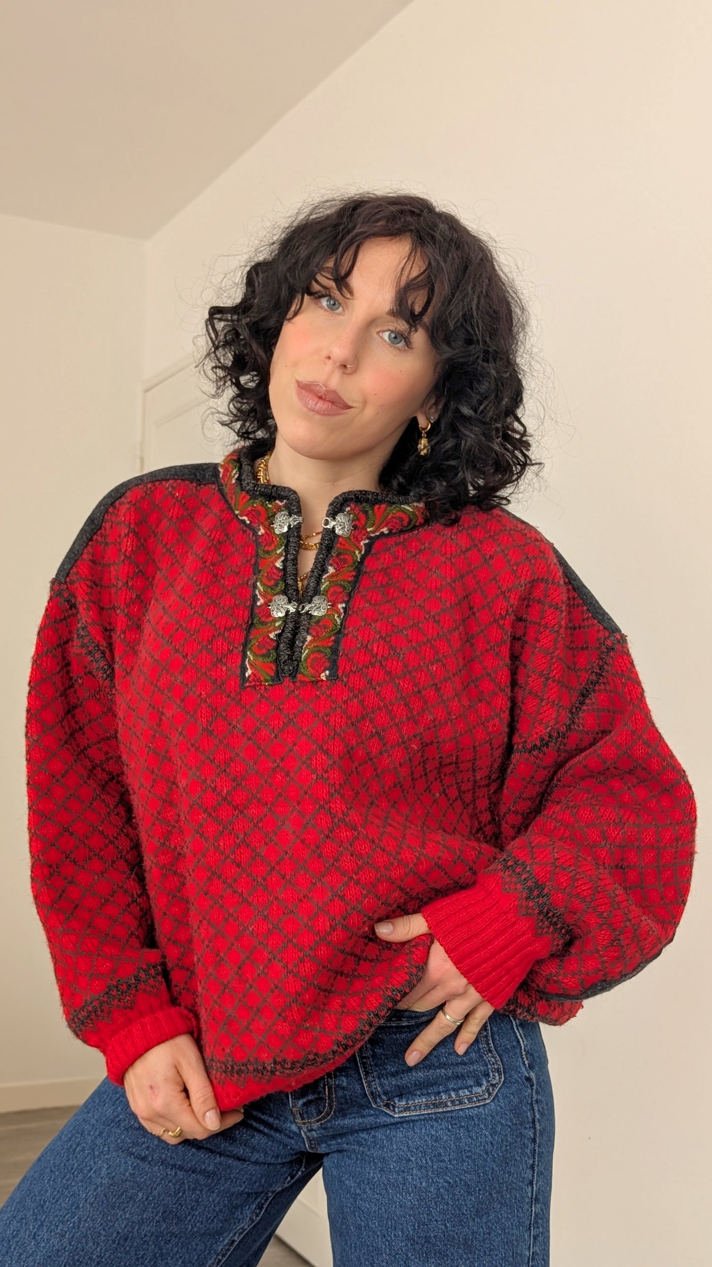 Pull norvégien pure laine du 34 au 44