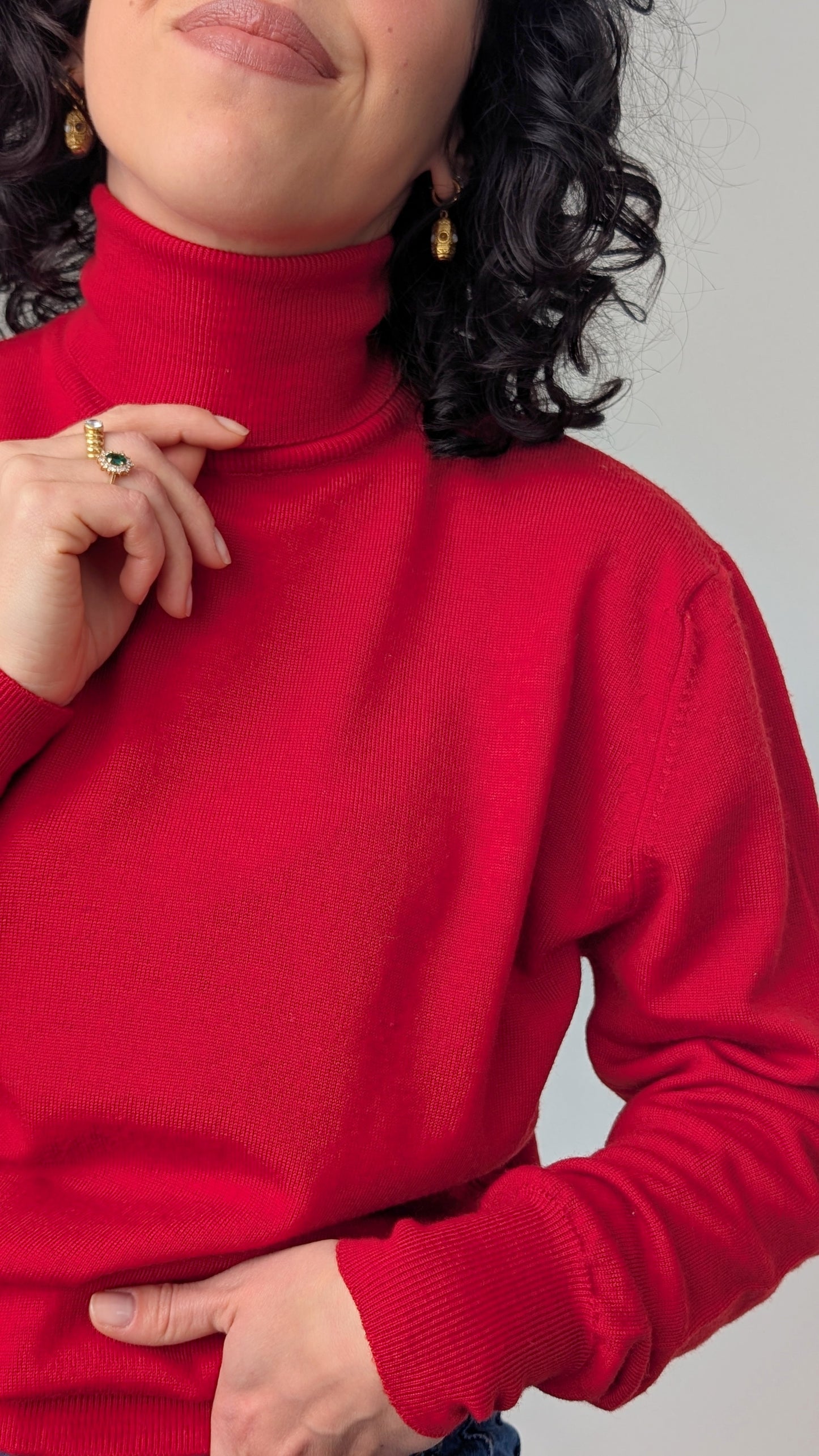 Pull col roulé pure laine T38-40